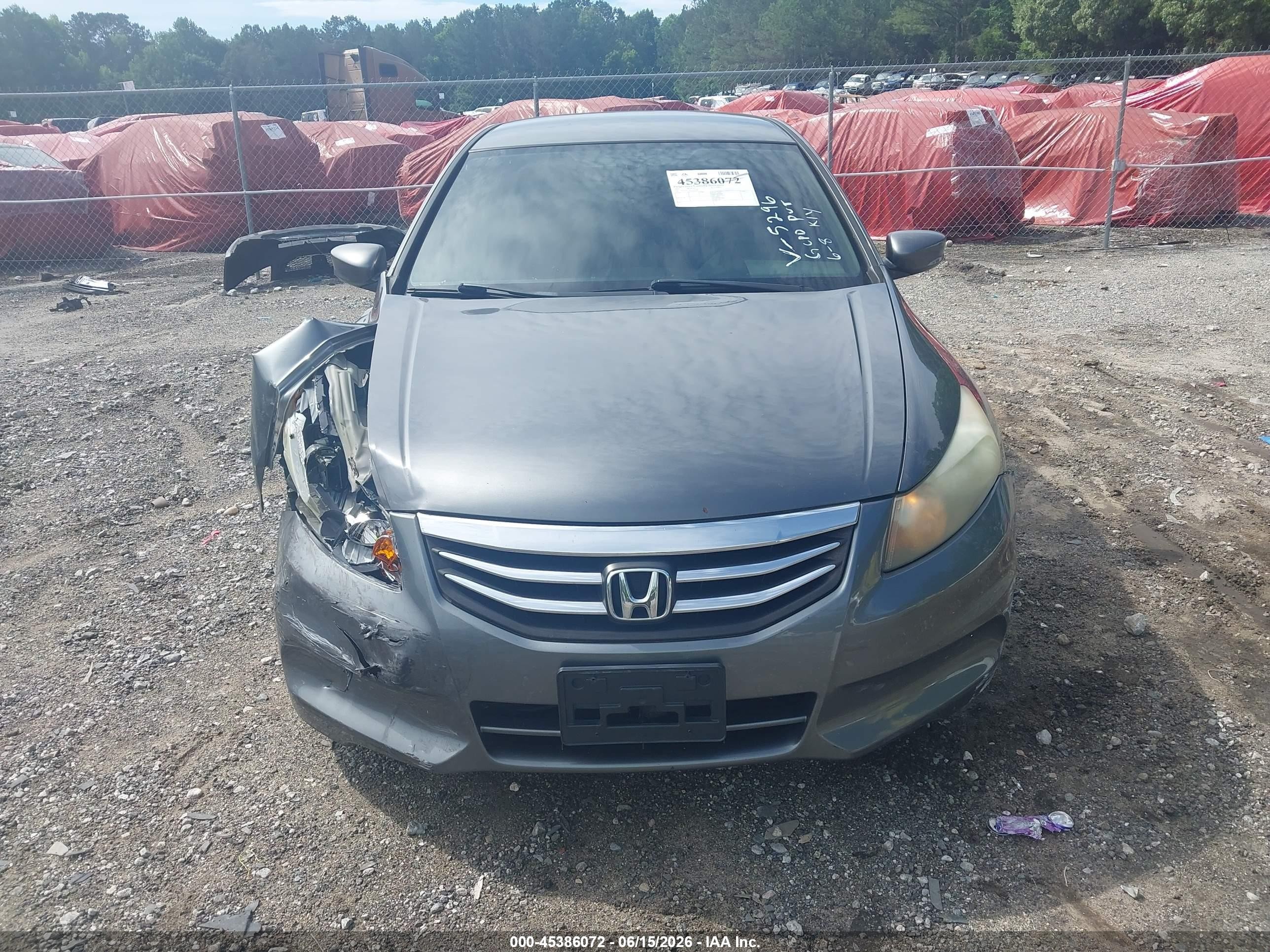 2012 Honda Accord 2.4 Lx Gray vin: 1HGCP2F3XCA135296