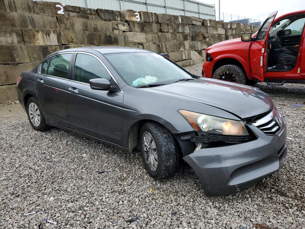 2012 Honda Accord Lx Gray vin: 1HGCP2F3XCA139882