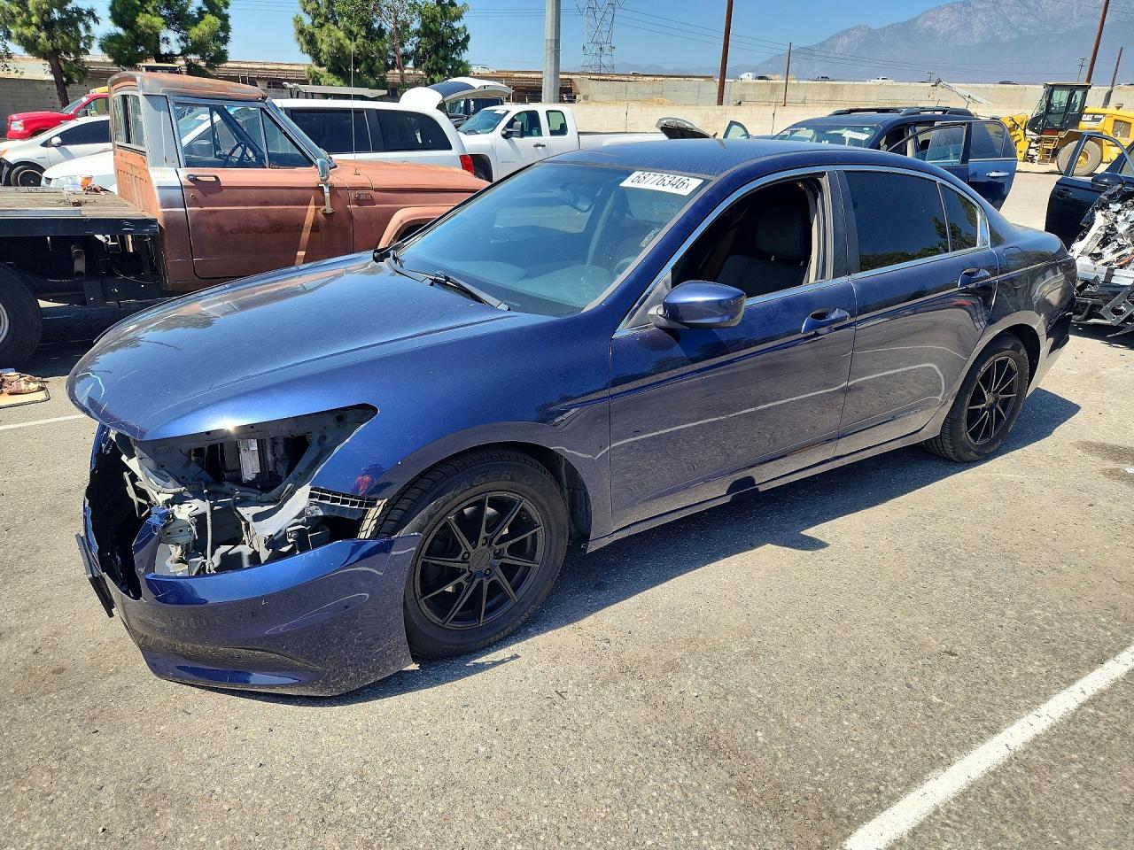 2012 Honda Accord Lx Blue vin: 1HGCP2F3XCA164880