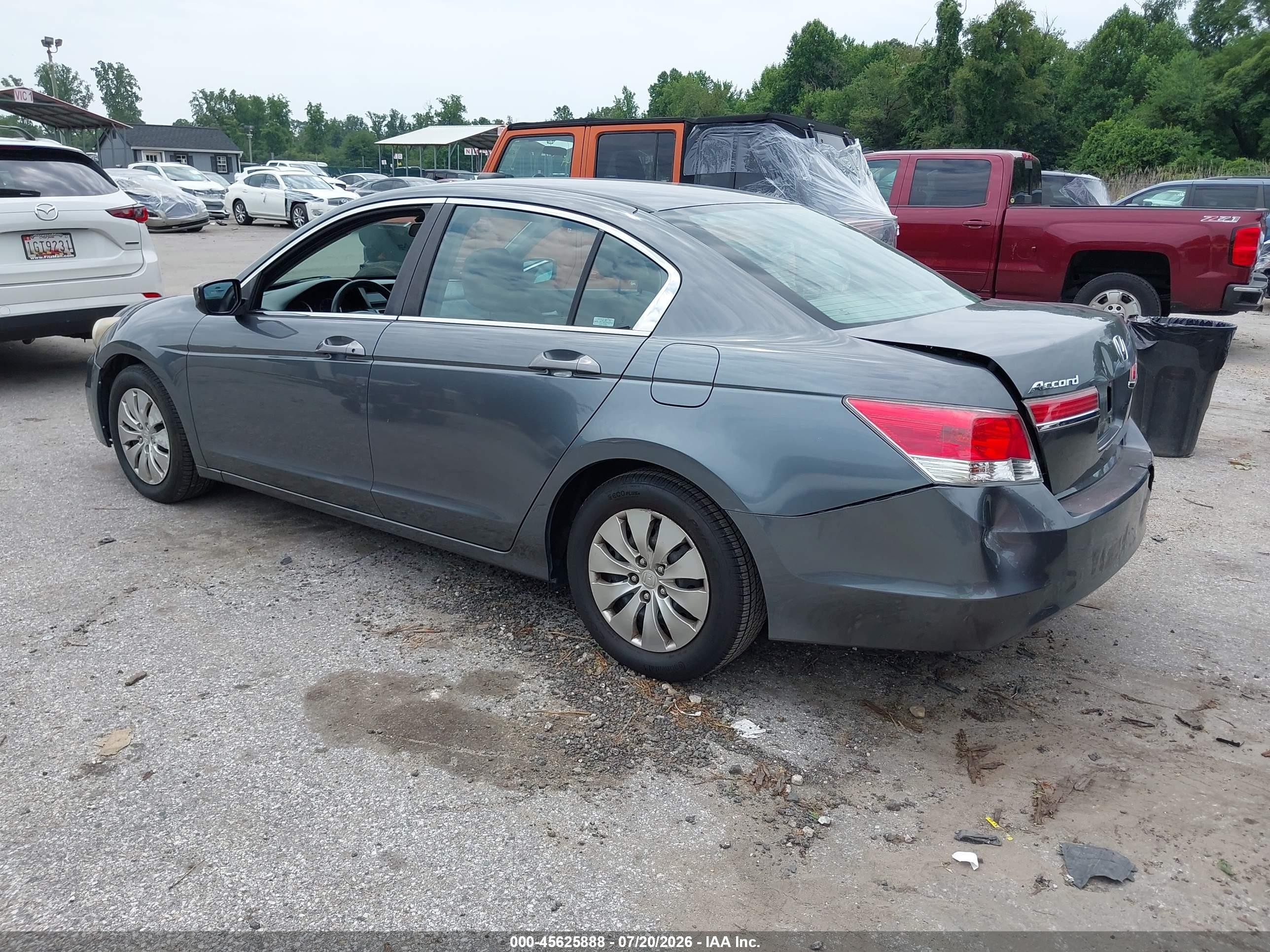 2012 Honda Accord Sdn Lx Gray vin: 1HGCP2F3XCA170159