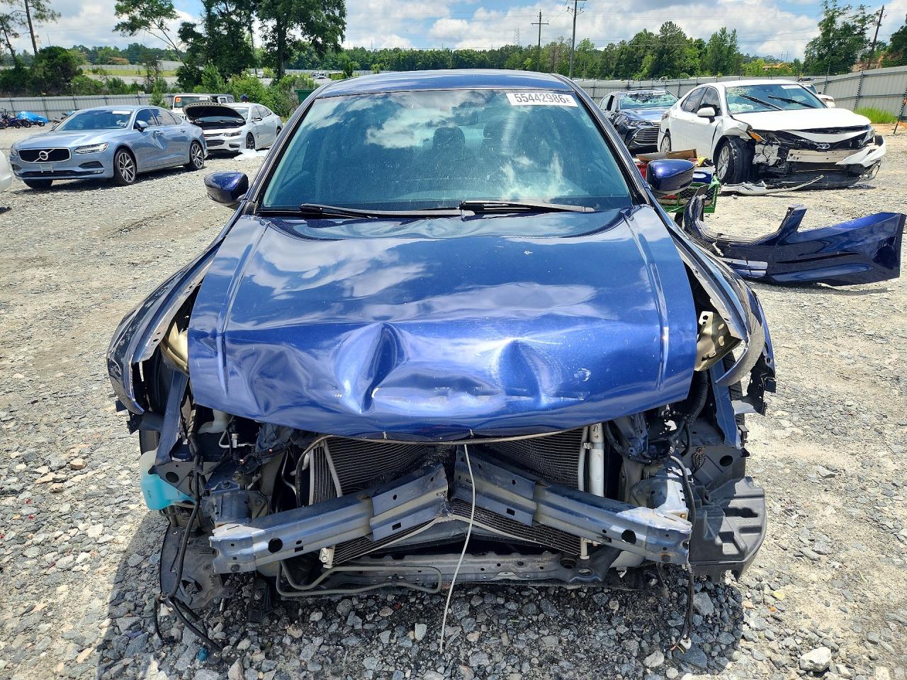 2012 Honda Accord Lx Blue vin: 1HGCP2F3XCA170548