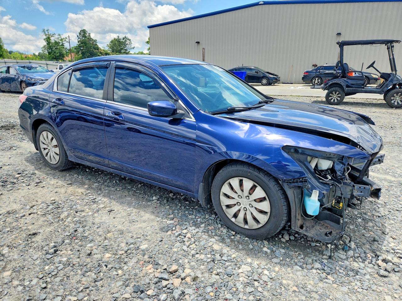 2012 Honda Accord Lx Blue vin: 1HGCP2F3XCA170548