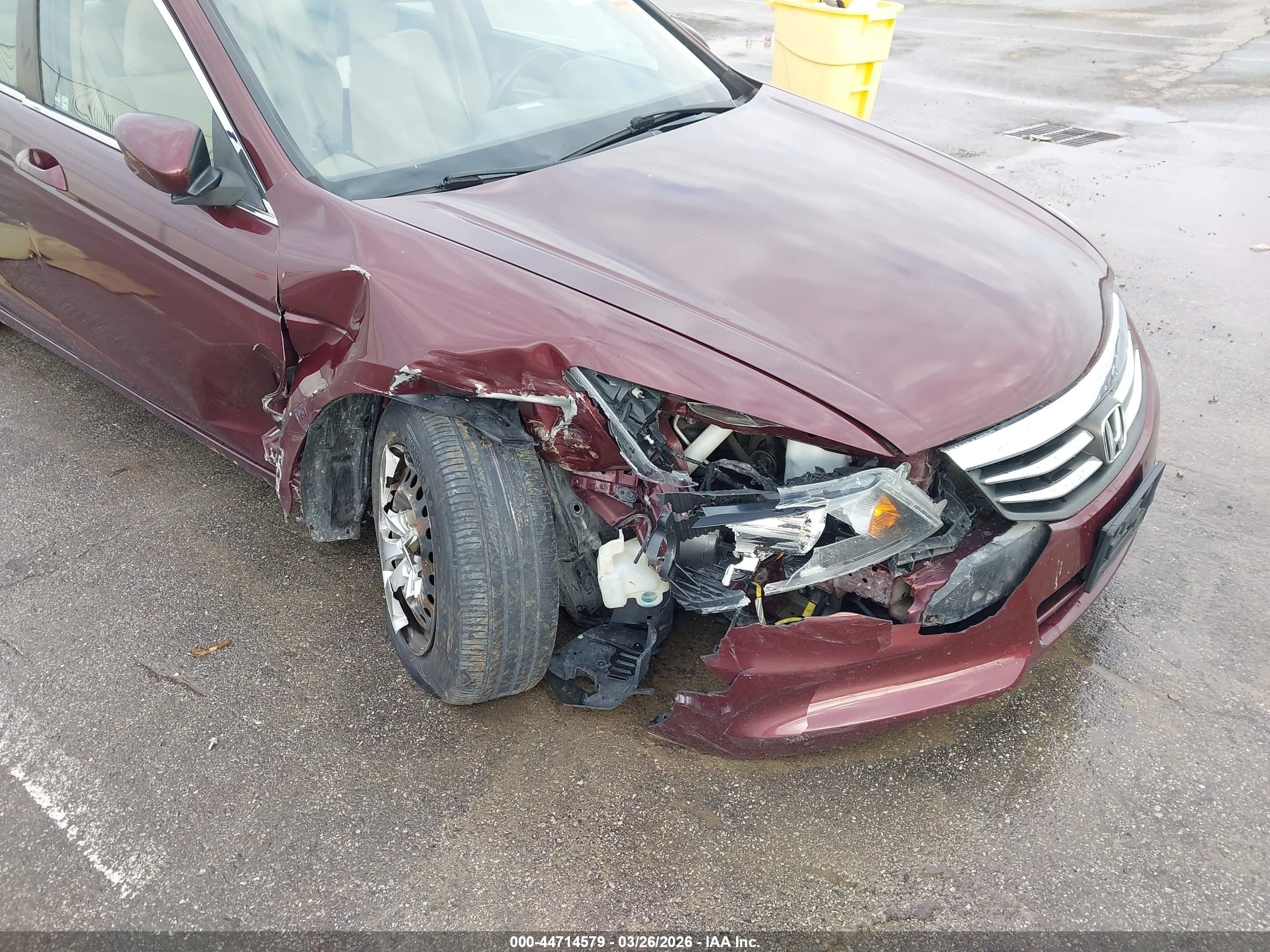 2012 Honda Accord 2.4 Lx Maroon vin: 1HGCP2F3XCA195885
