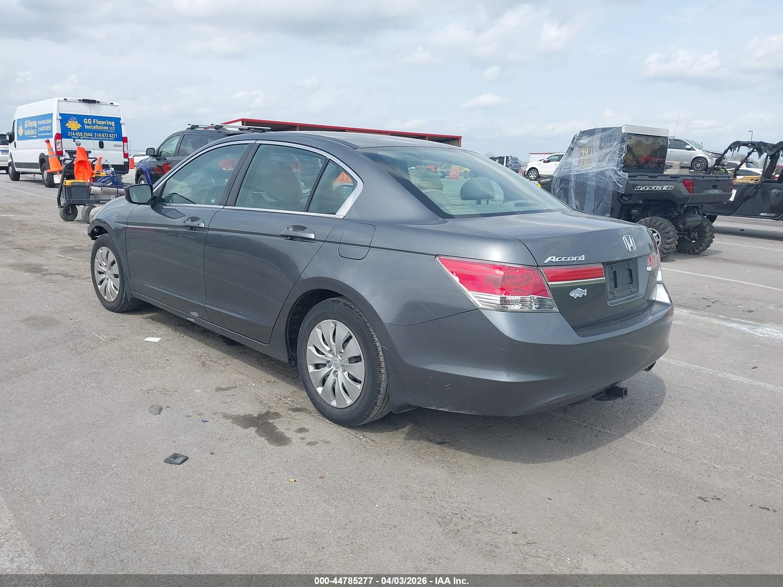 2012 Honda Accord 2.4 Lx Gray vin: 1HGCP2F3XCA205153