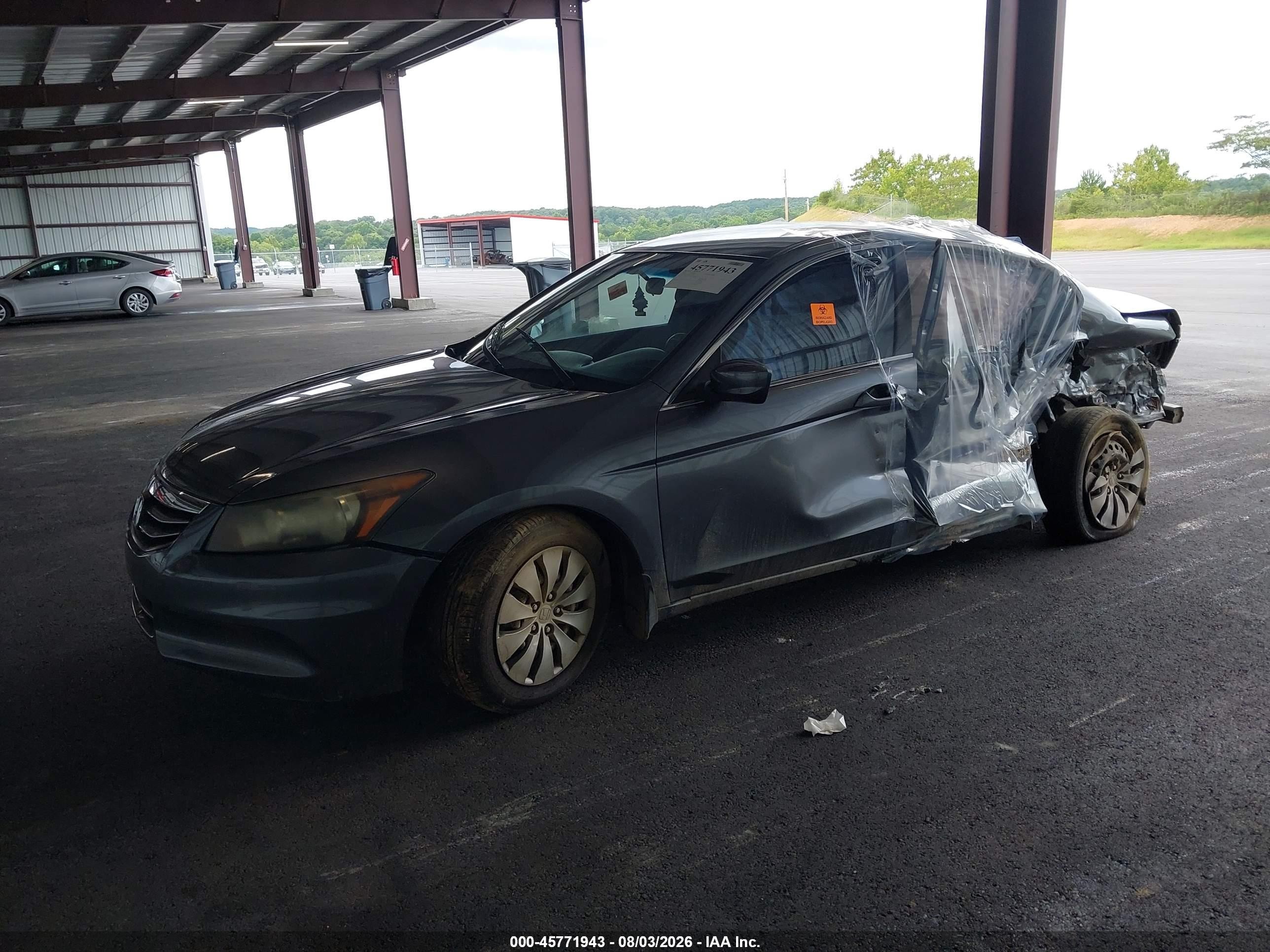 2012 Honda Accord Sdn Lx Gray vin: 1HGCP2F3XCA231235