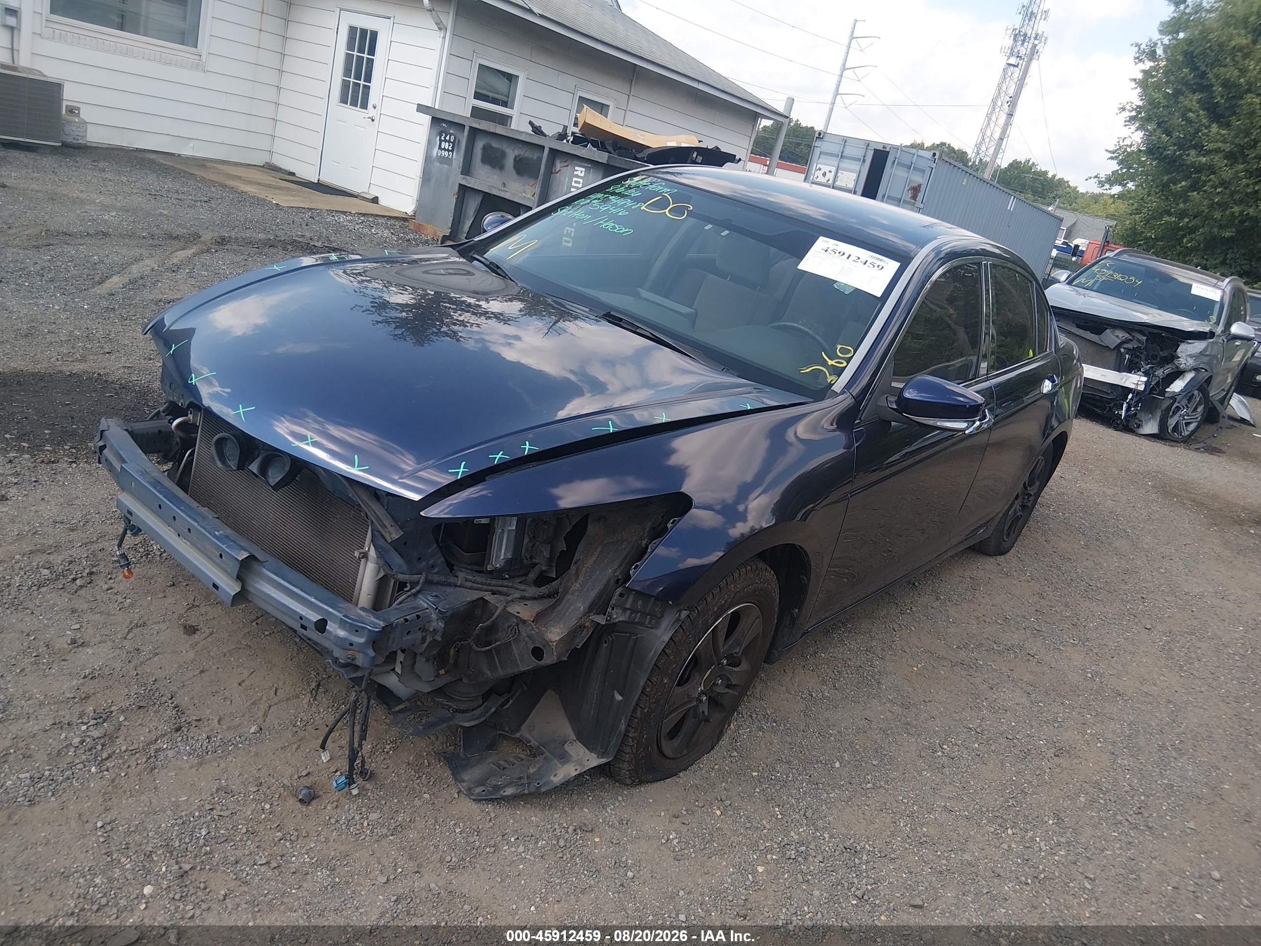 2010 Honda Accord 2.4 Lx-p Синий vin: 1HGCP2F40AA120750