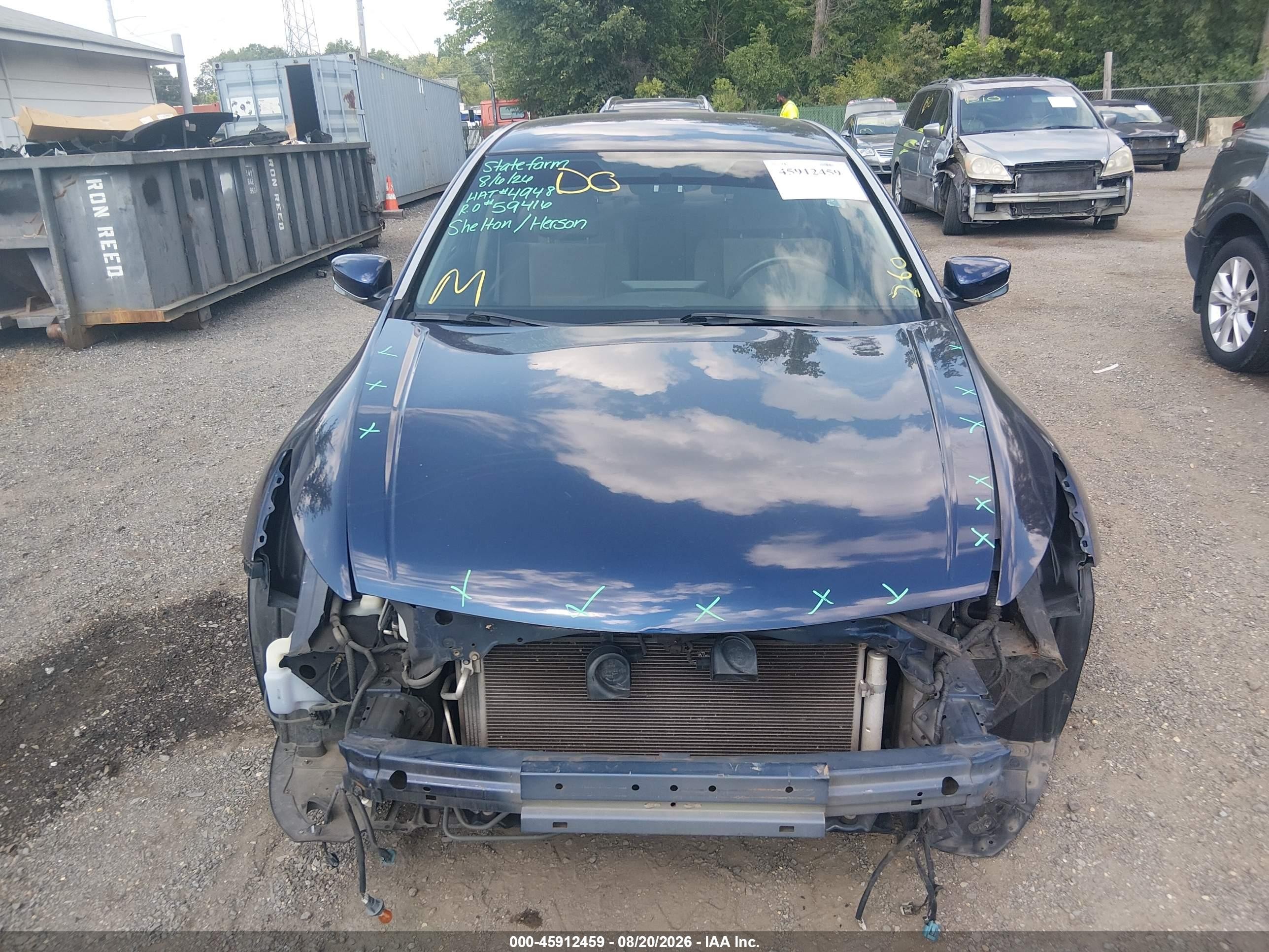 2010 Honda Accord 2.4 Lx-p Синий vin: 1HGCP2F40AA120750