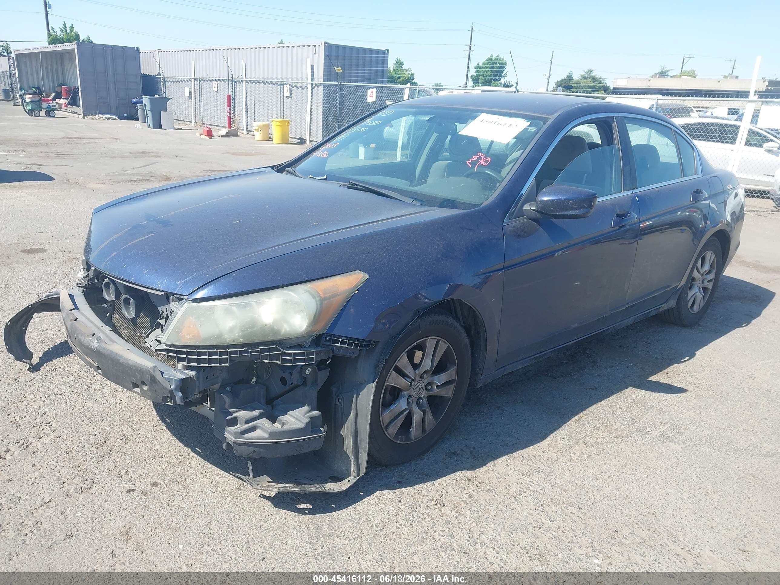 2010 Honda Accord 2.4 Lx-p Синий vin: 1HGCP2F40AA152808