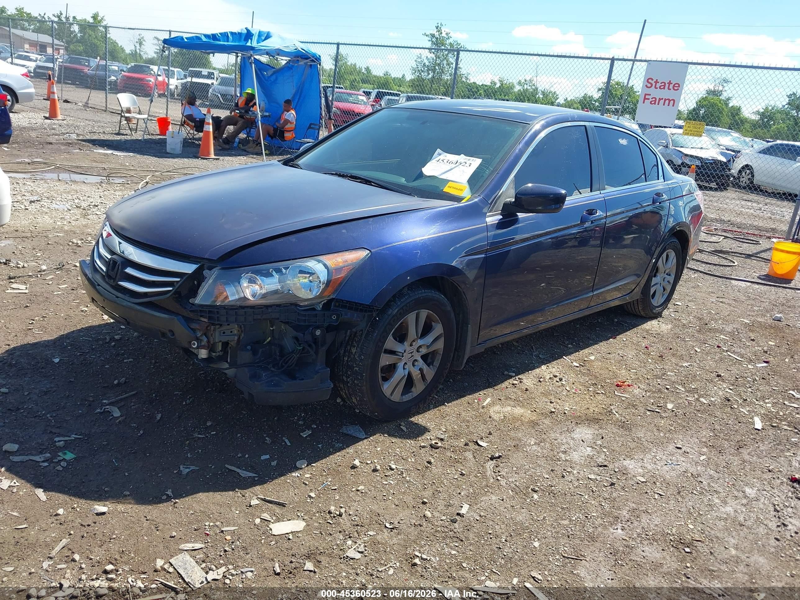 2010 Honda Accord 2.4 Lx-p Dark Blue vin: 1HGCP2F40AA161153