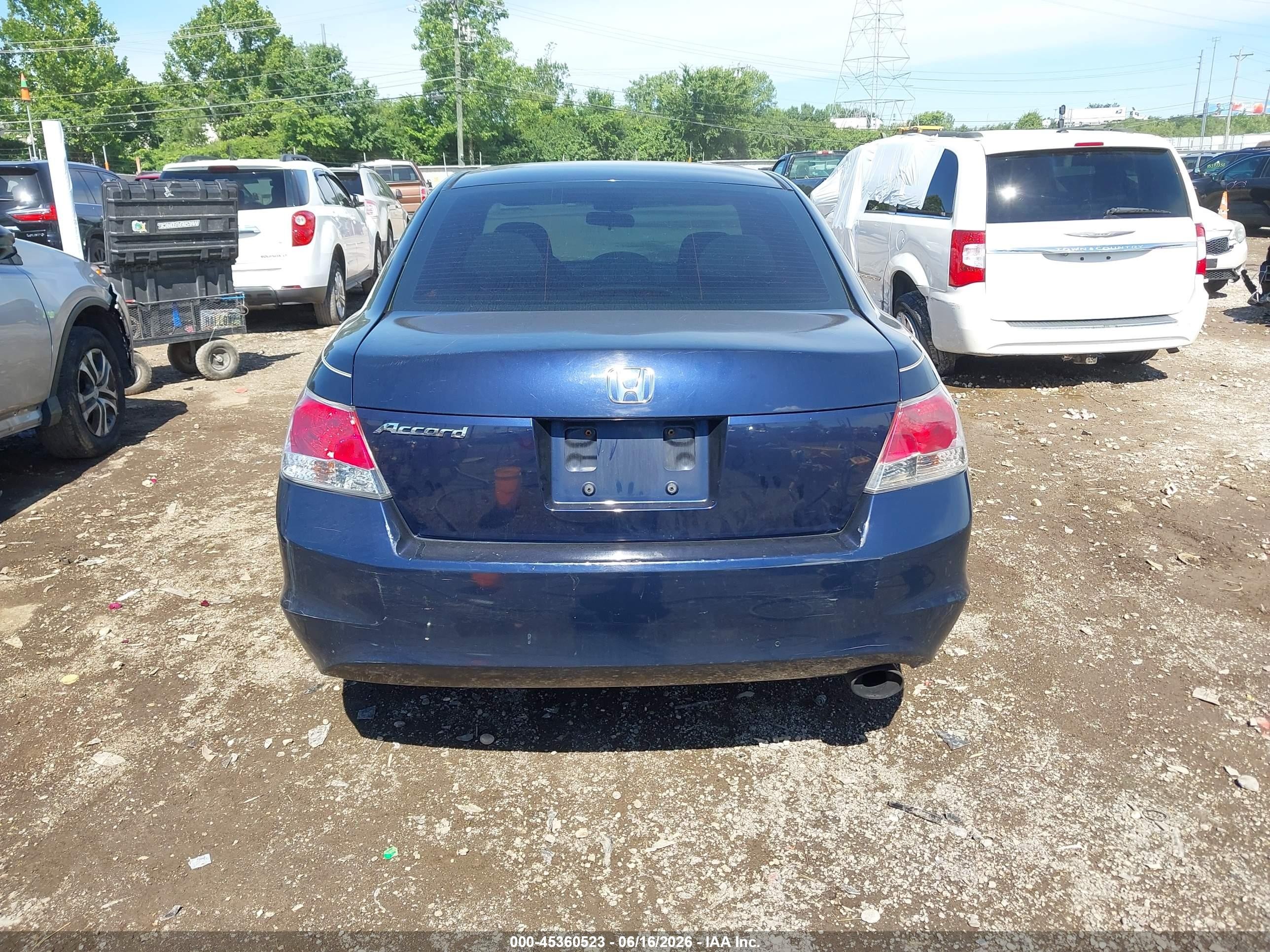 2010 Honda Accord 2.4 Lx-p Dark Blue vin: 1HGCP2F40AA161153