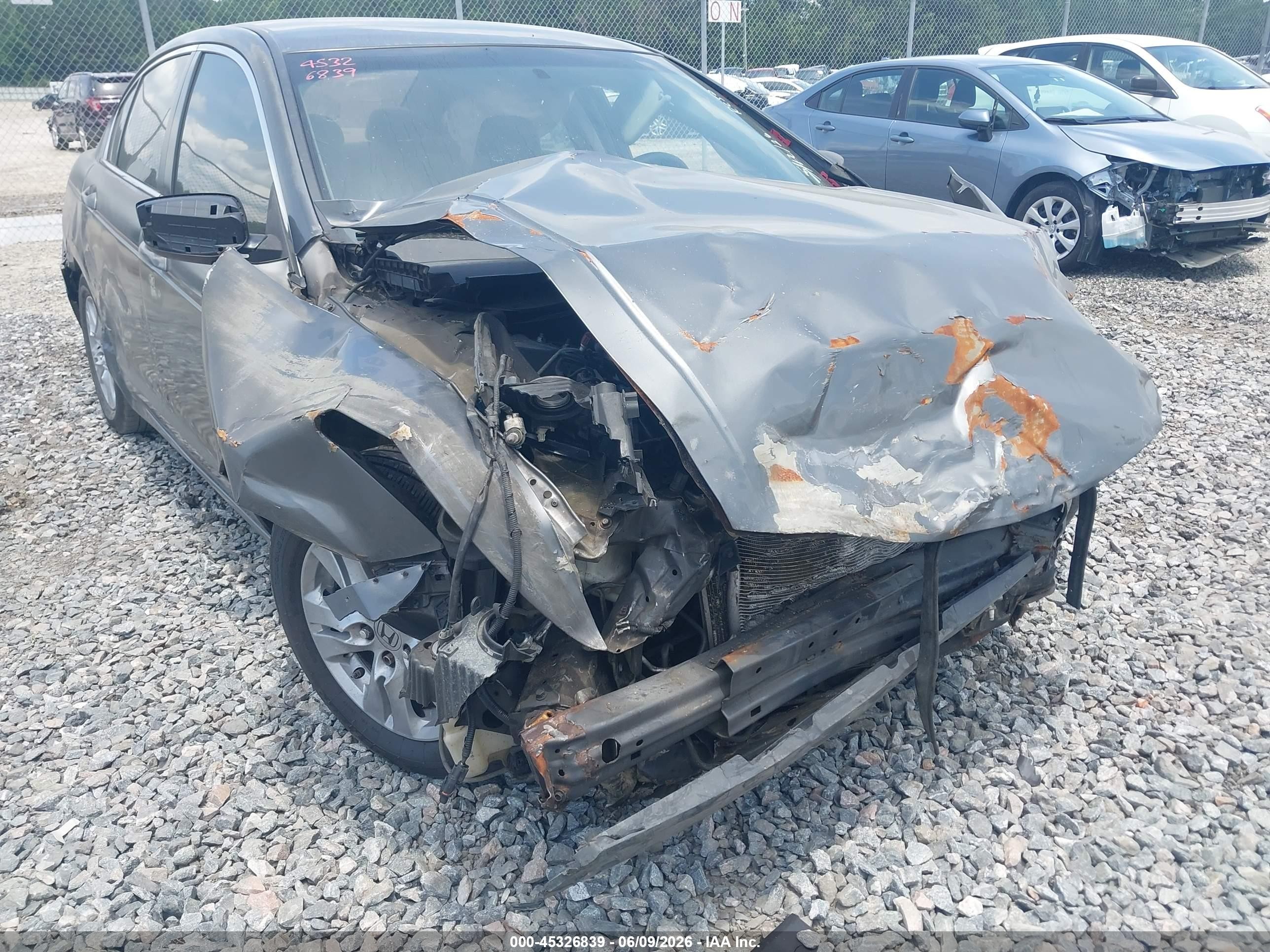 2011 Honda Accord 2.4 Lx-p Gray vin: 1HGCP2F40BA016020