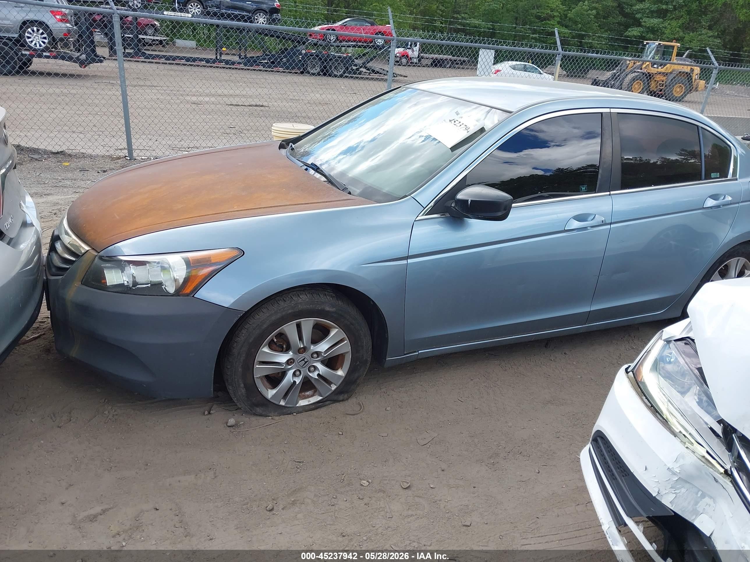 2011 Honda Accord 2.4 Lx-p Blue vin: 1HGCP2F40BA056419