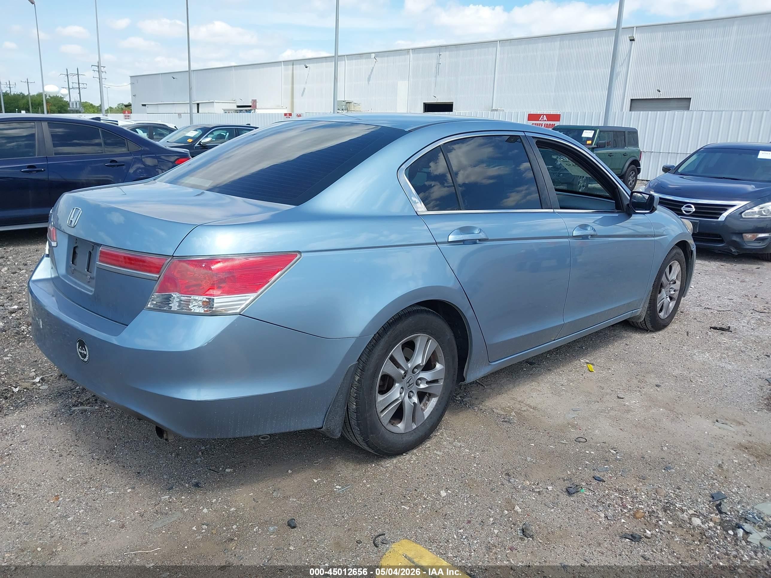 2012 Honda Accord 2.4 Lx-p Light Blue vin: 1HGCP2F40CA087283