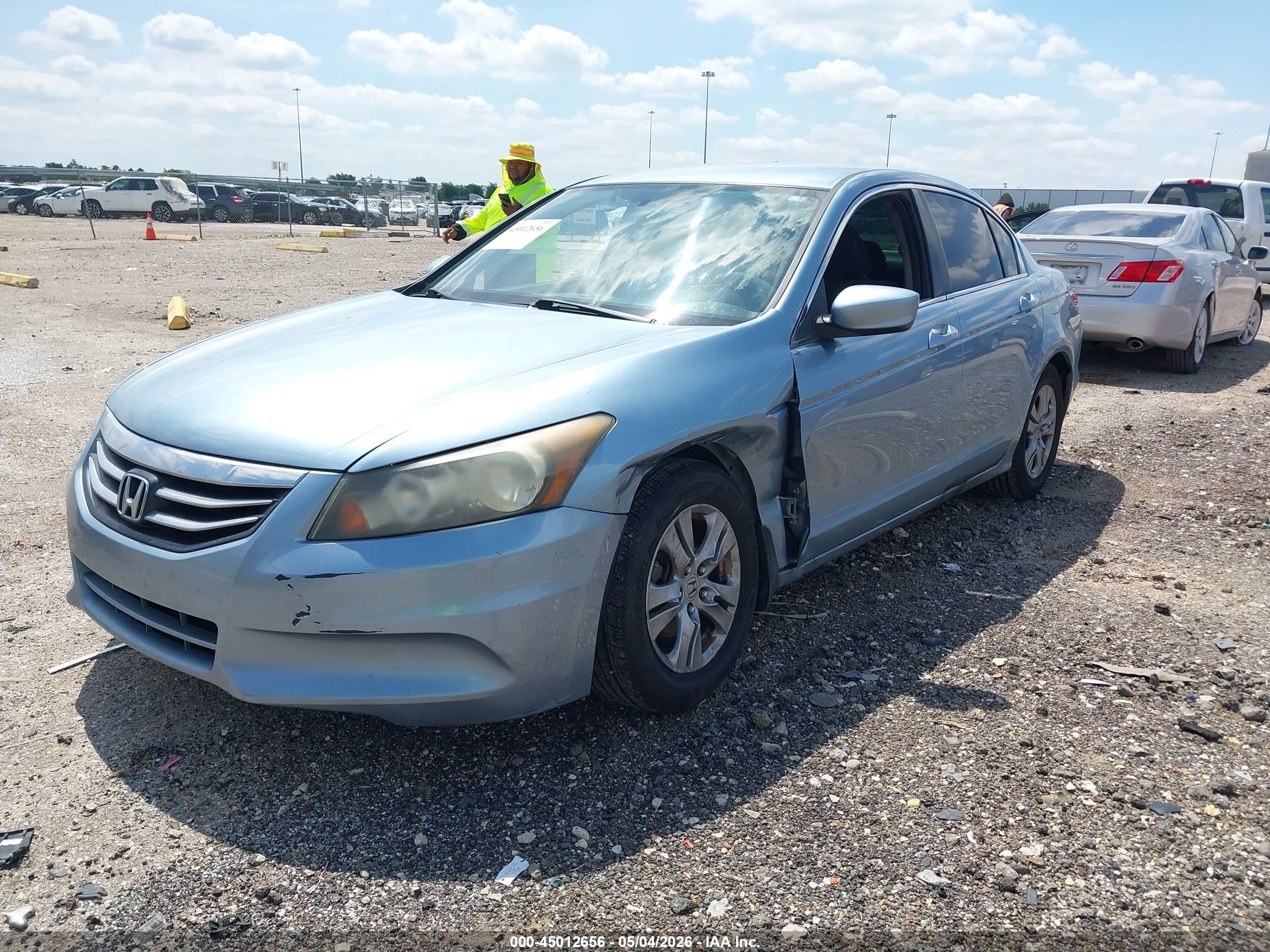 2012 Honda Accord 2.4 Lx-p Light Blue vin: 1HGCP2F40CA087283