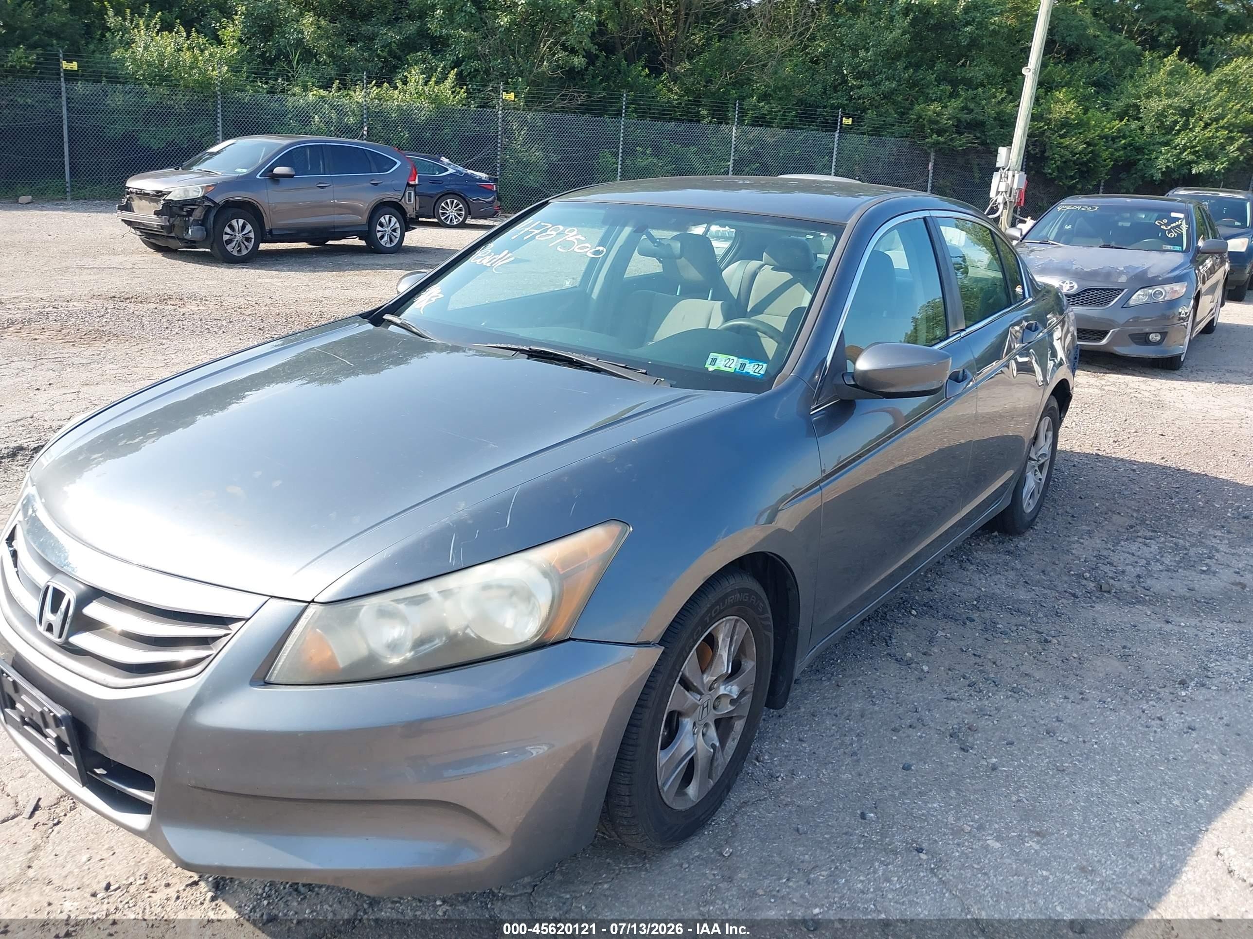 2012 Honda Accord 2.4 Lx-p Gray vin: 1HGCP2F40CA173726