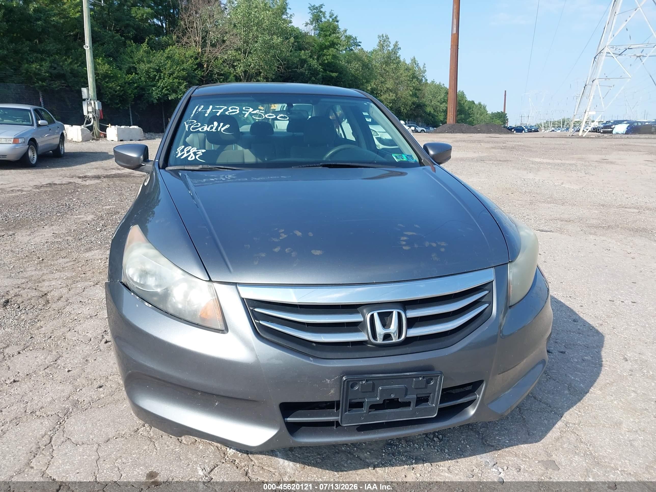 2012 Honda Accord 2.4 Lx-p Gray vin: 1HGCP2F40CA173726