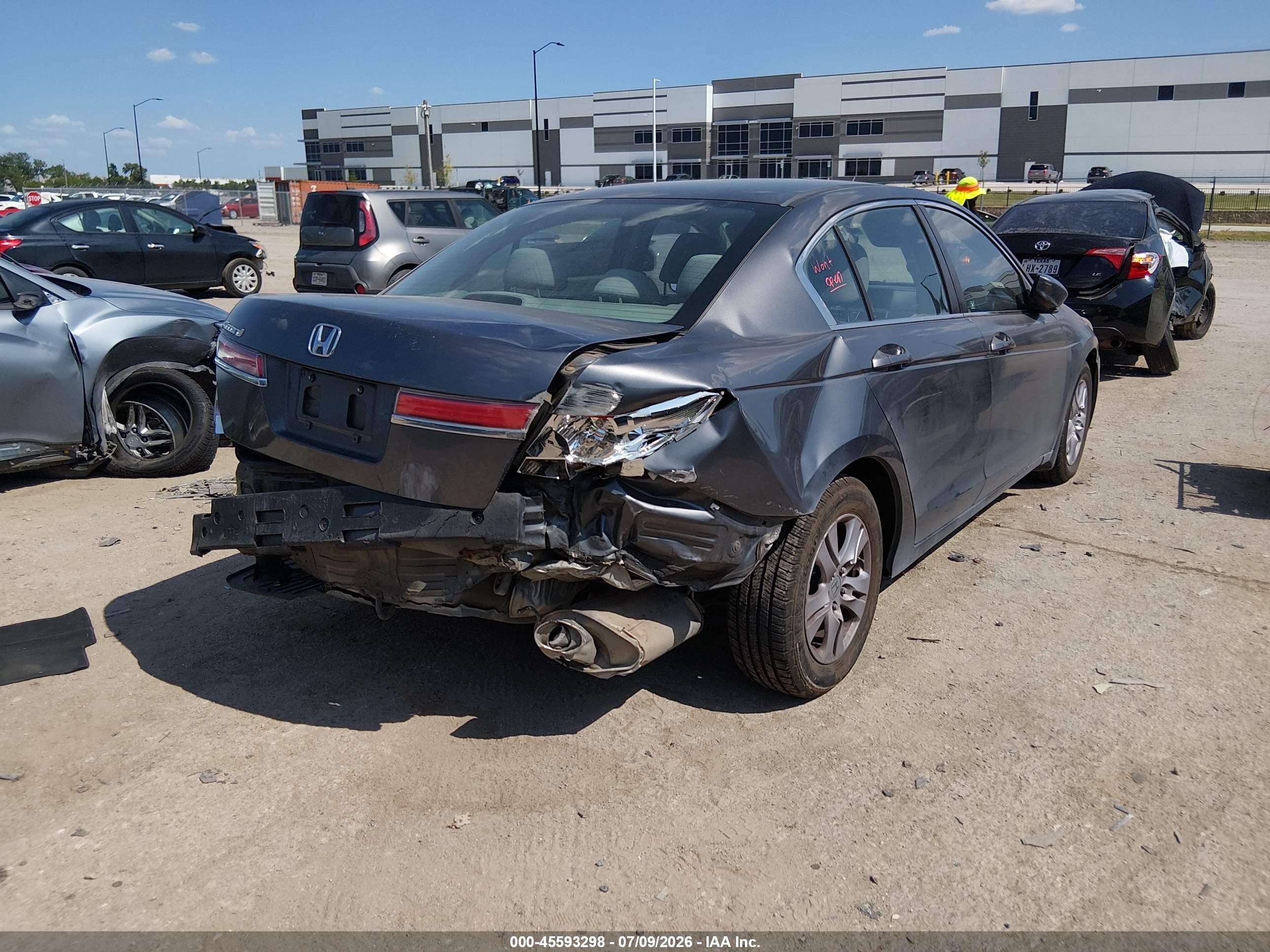 2012 Honda Accord 2.4 Lx-p Gray vin: 1HGCP2F40CA227848