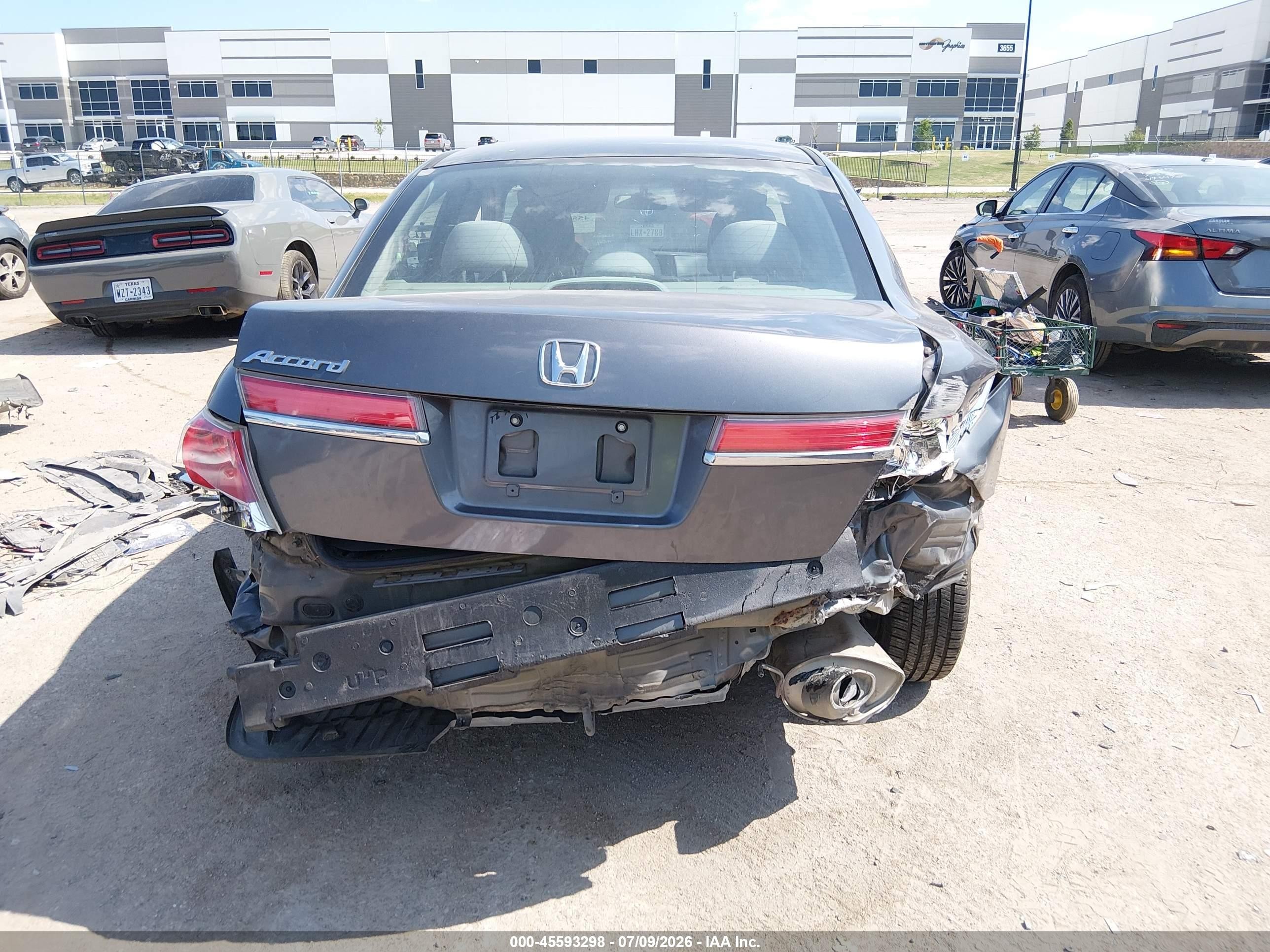 2012 Honda Accord 2.4 Lx-p Gray vin: 1HGCP2F40CA227848