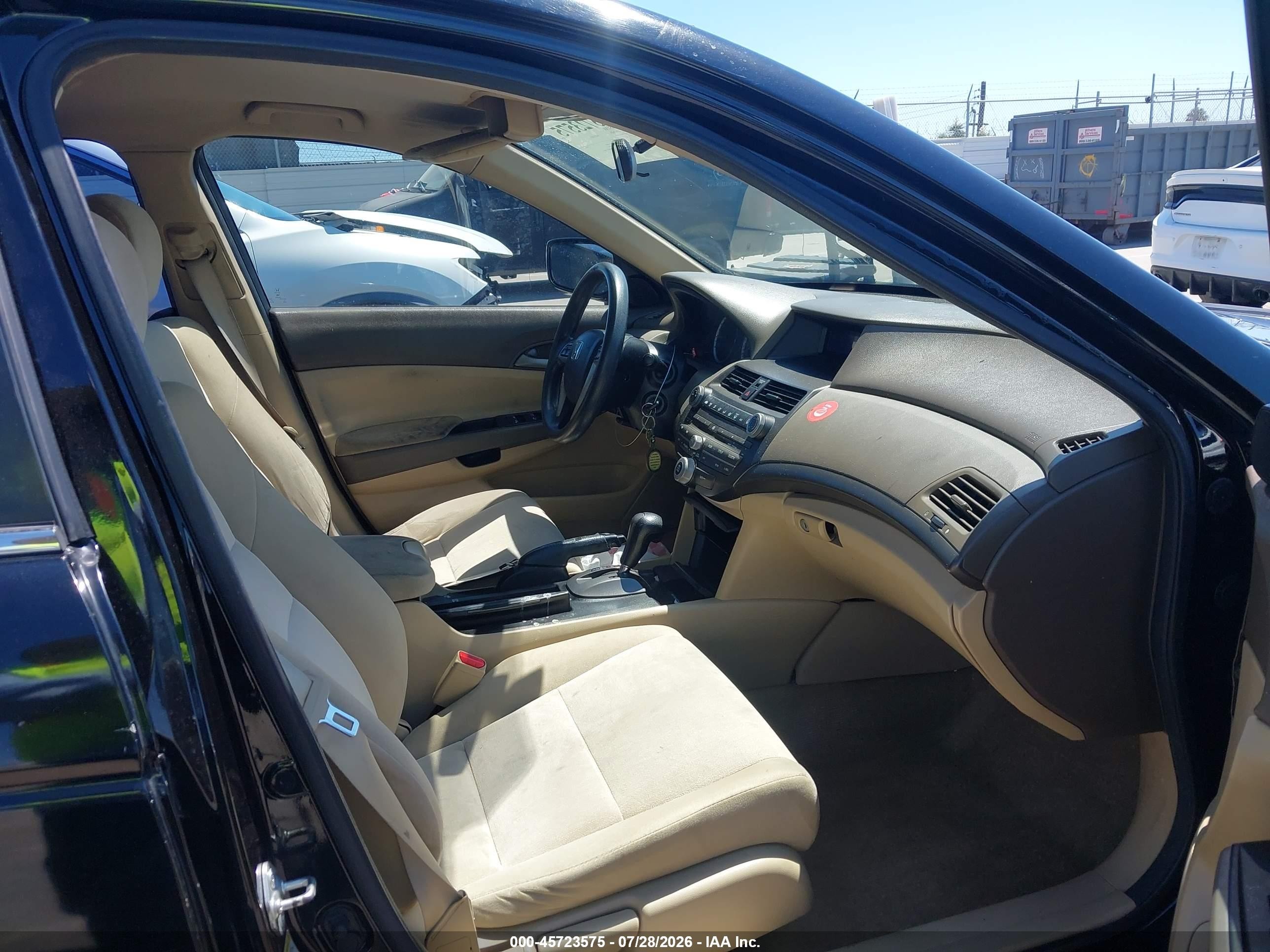 2010 Honda Accord 2.4 Lx-p Black vin: 1HGCP2F41AA102936