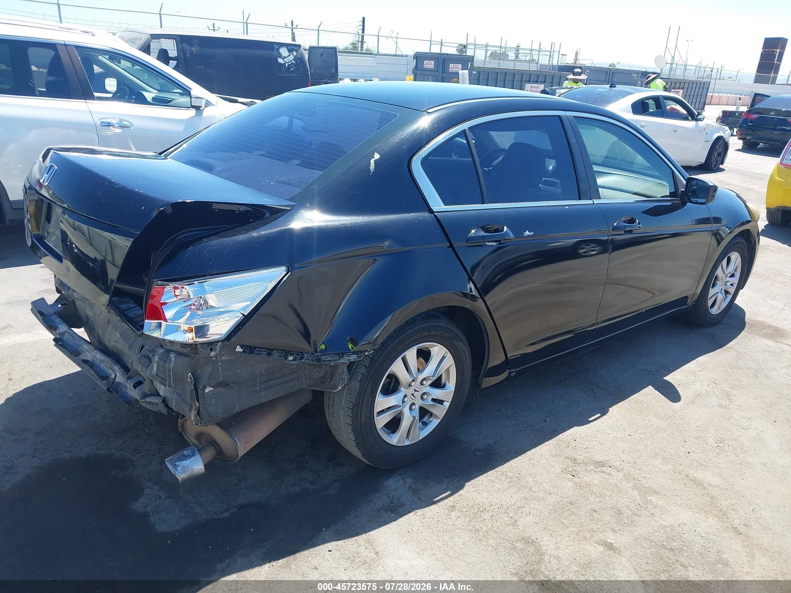 2010 Honda Accord 2.4 Lx-p Black vin: 1HGCP2F41AA102936
