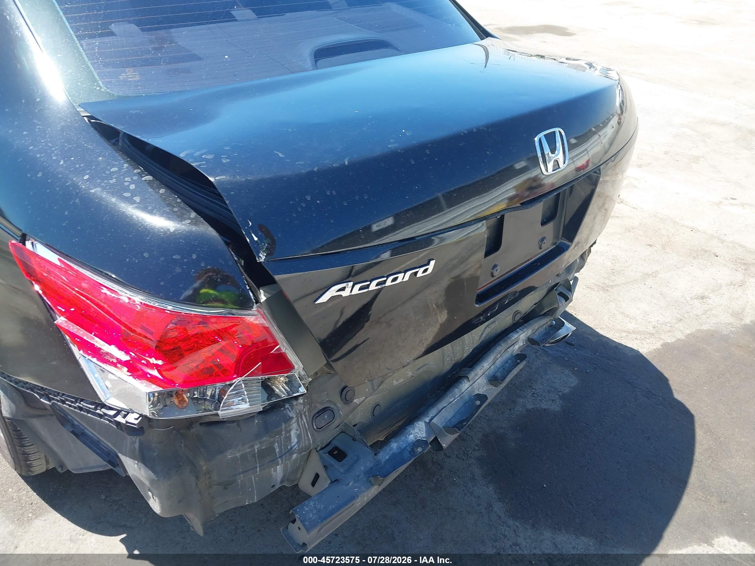 2010 Honda Accord 2.4 Lx-p Black vin: 1HGCP2F41AA102936