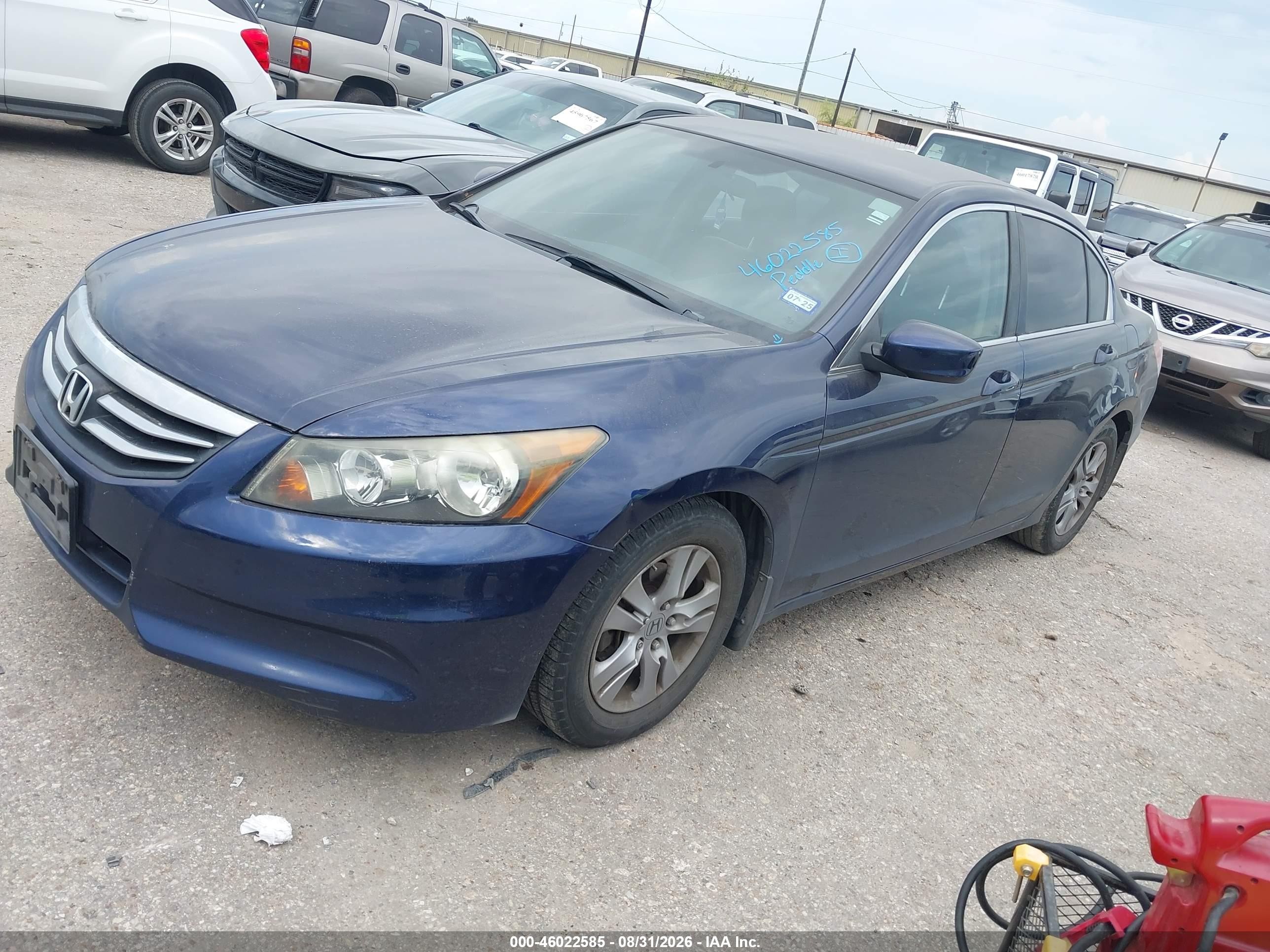 2012 Honda Accord 2.4 Lx-p Blue vin: 1HGCP2F41CA112126
