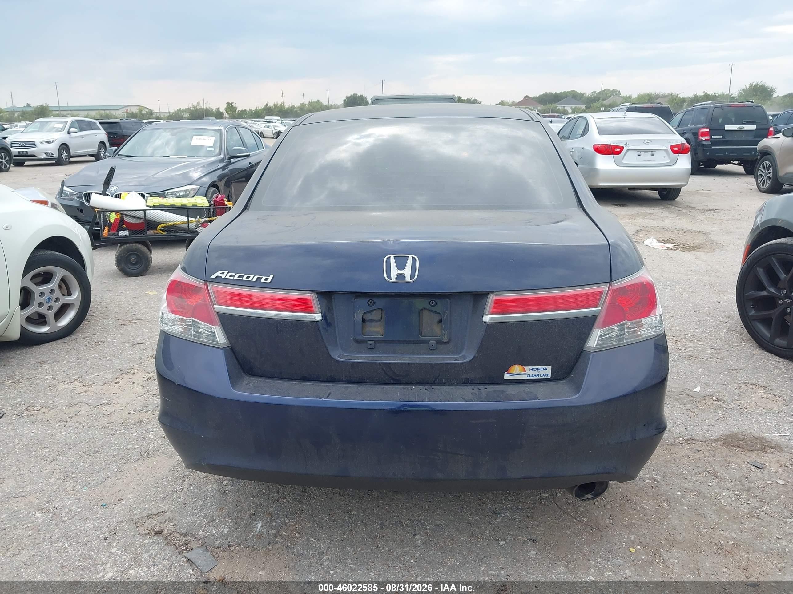 2012 Honda Accord 2.4 Lx-p Blue vin: 1HGCP2F41CA112126