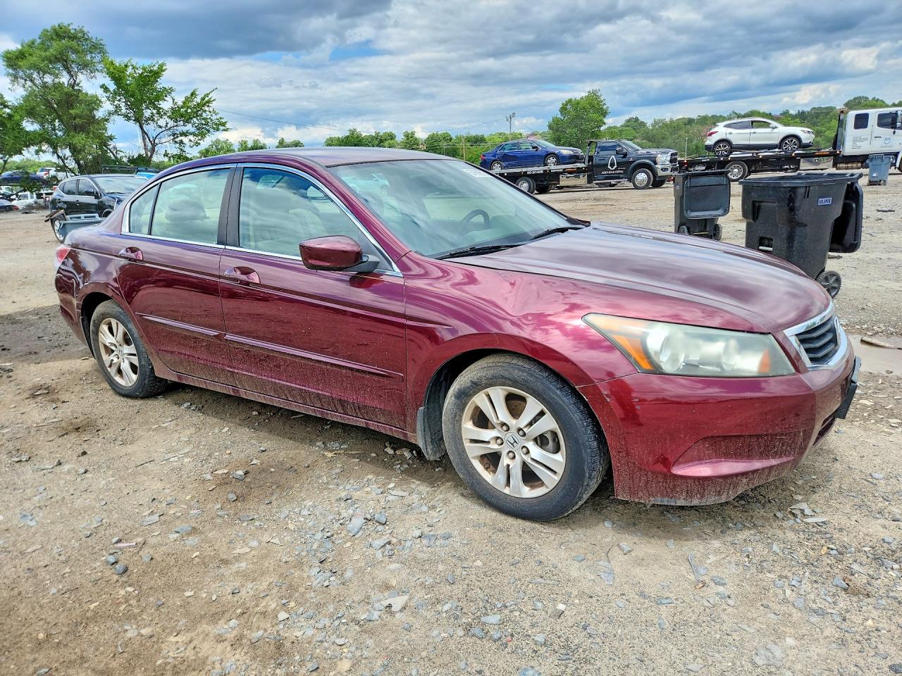 2010 Honda Accord Lxp Burgundy vin: 1HGCP2F42AA097682