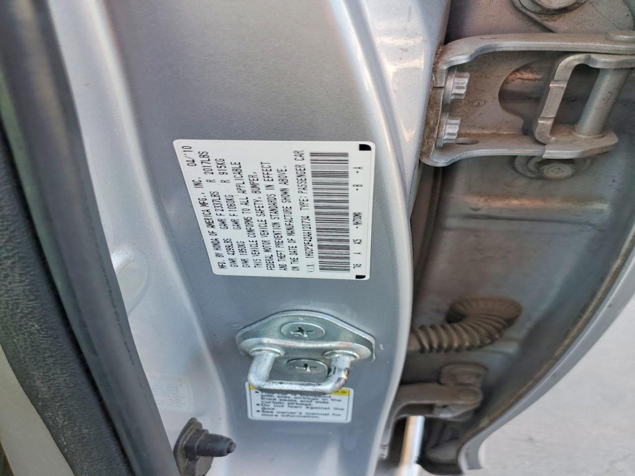 2010 Honda Accord Lxp Silver vin: 1HGCP2F42AA120734