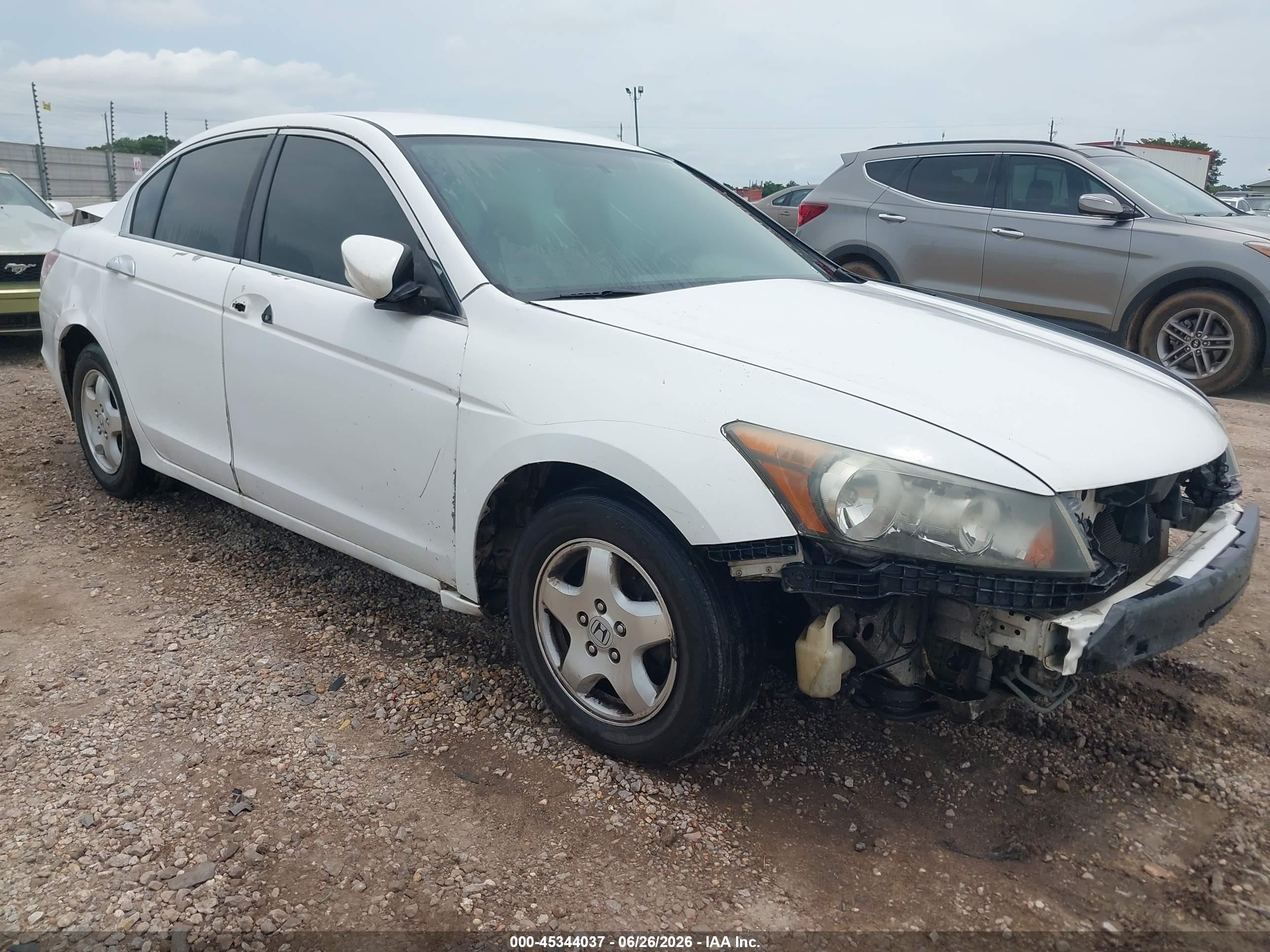 2010 Honda Accord 2.4 Lx-p White vin: 1HGCP2F42AA127408