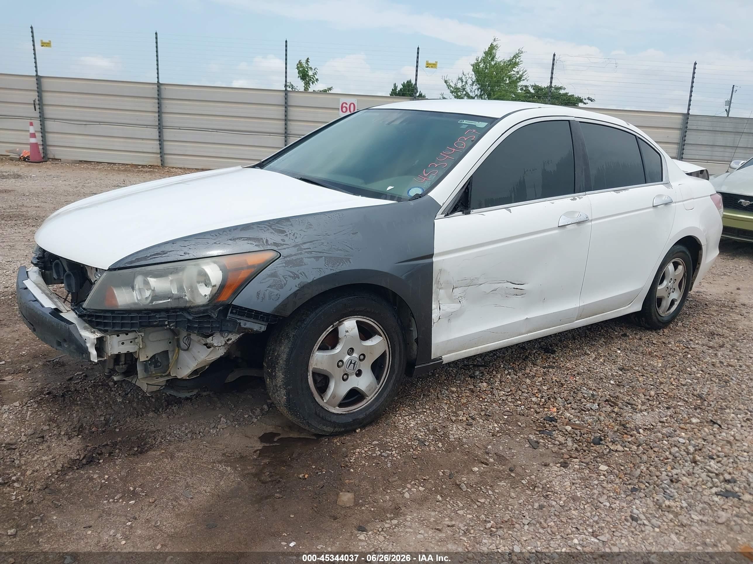 2010 Honda Accord 2.4 Lx-p White vin: 1HGCP2F42AA127408