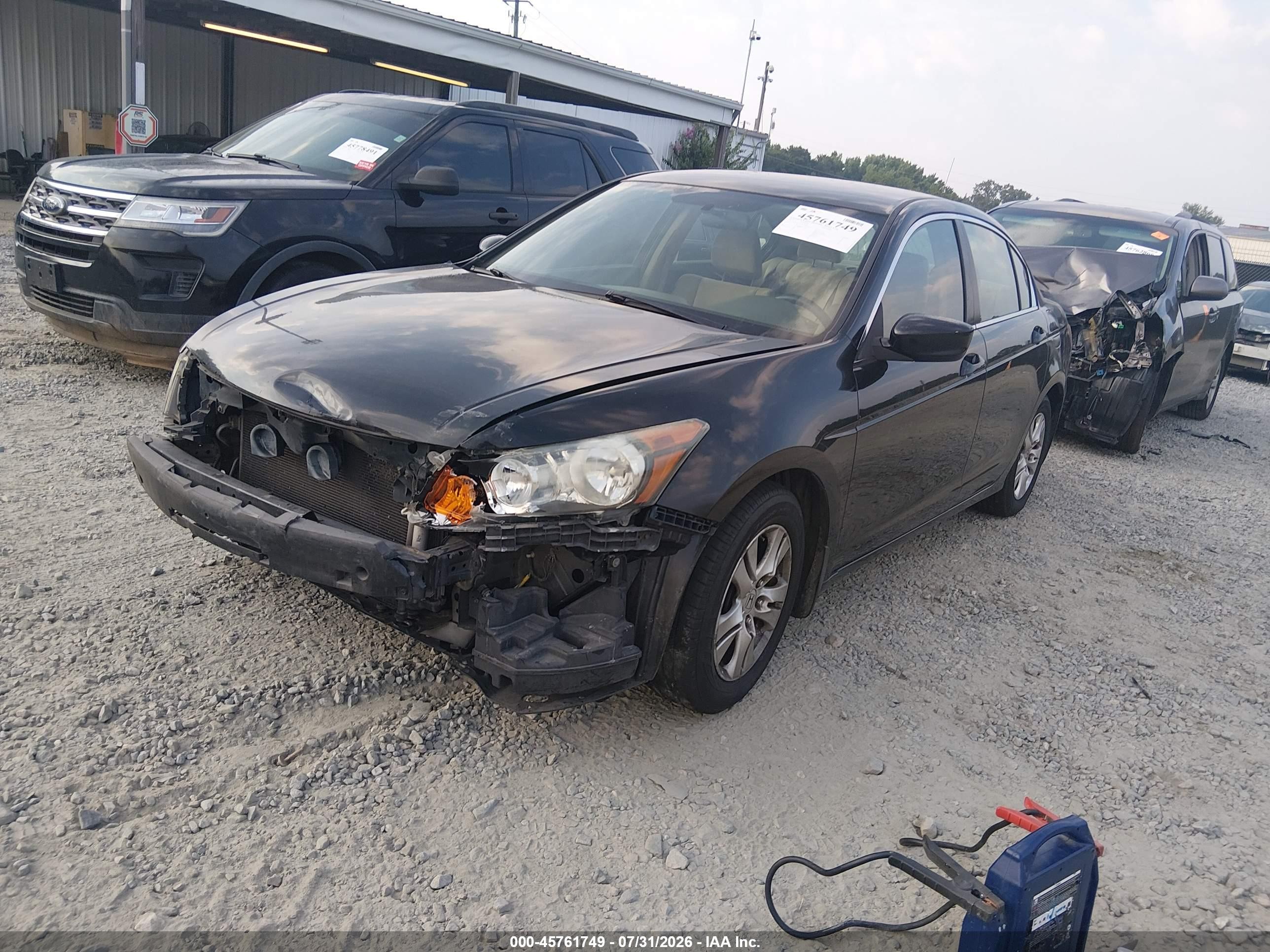 2010 Honda Accord 2.4 Lx-p Black vin: 1HGCP2F42AA158058