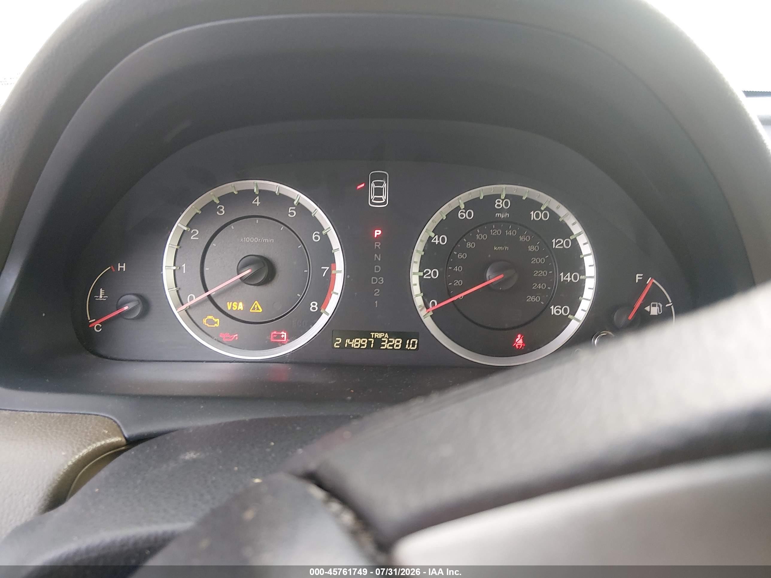 2010 Honda Accord 2.4 Lx-p Black vin: 1HGCP2F42AA158058