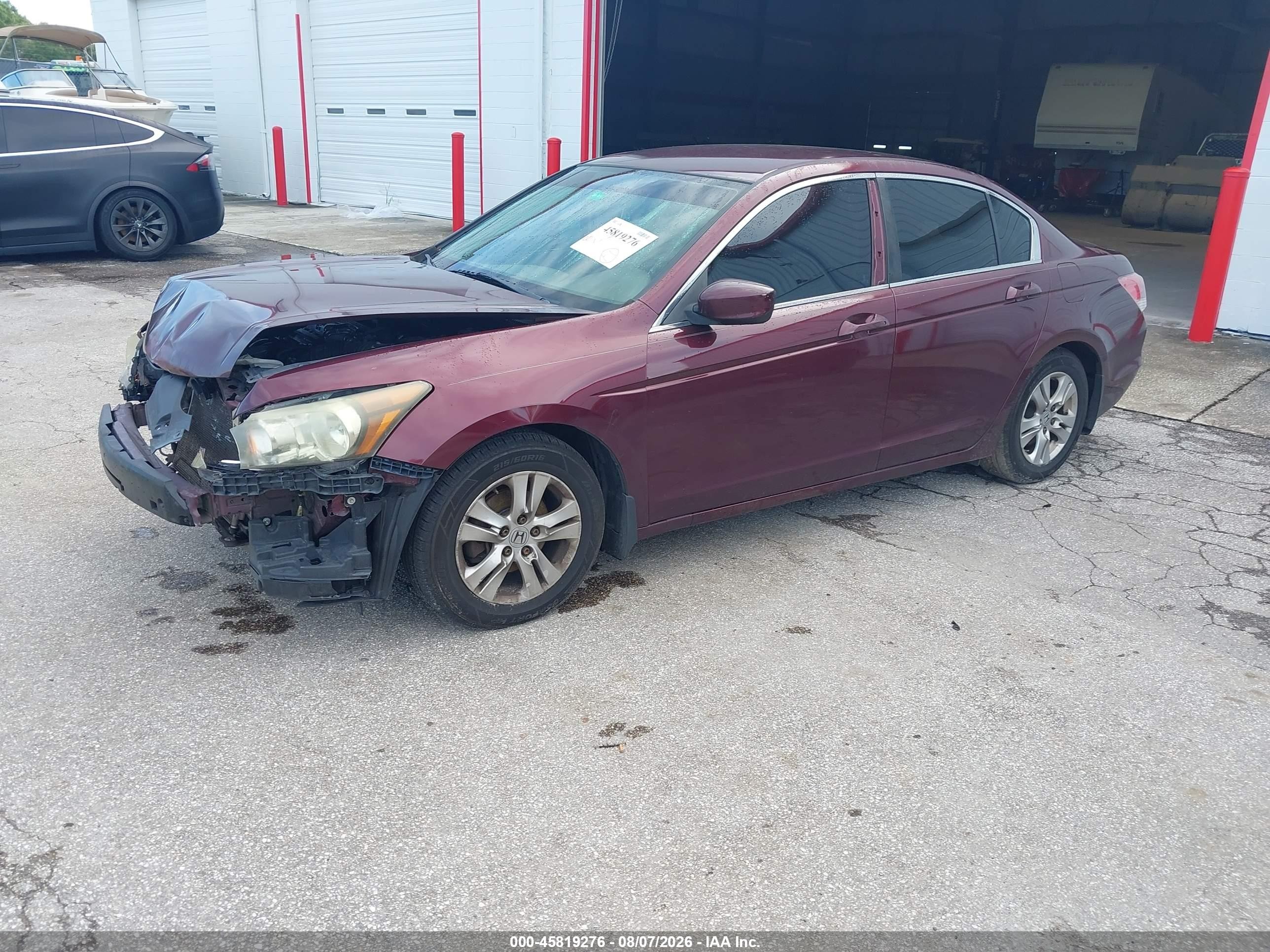 2010 Honda Accord 2.4 Lx-p Burgundy vin: 1HGCP2F42AA174227