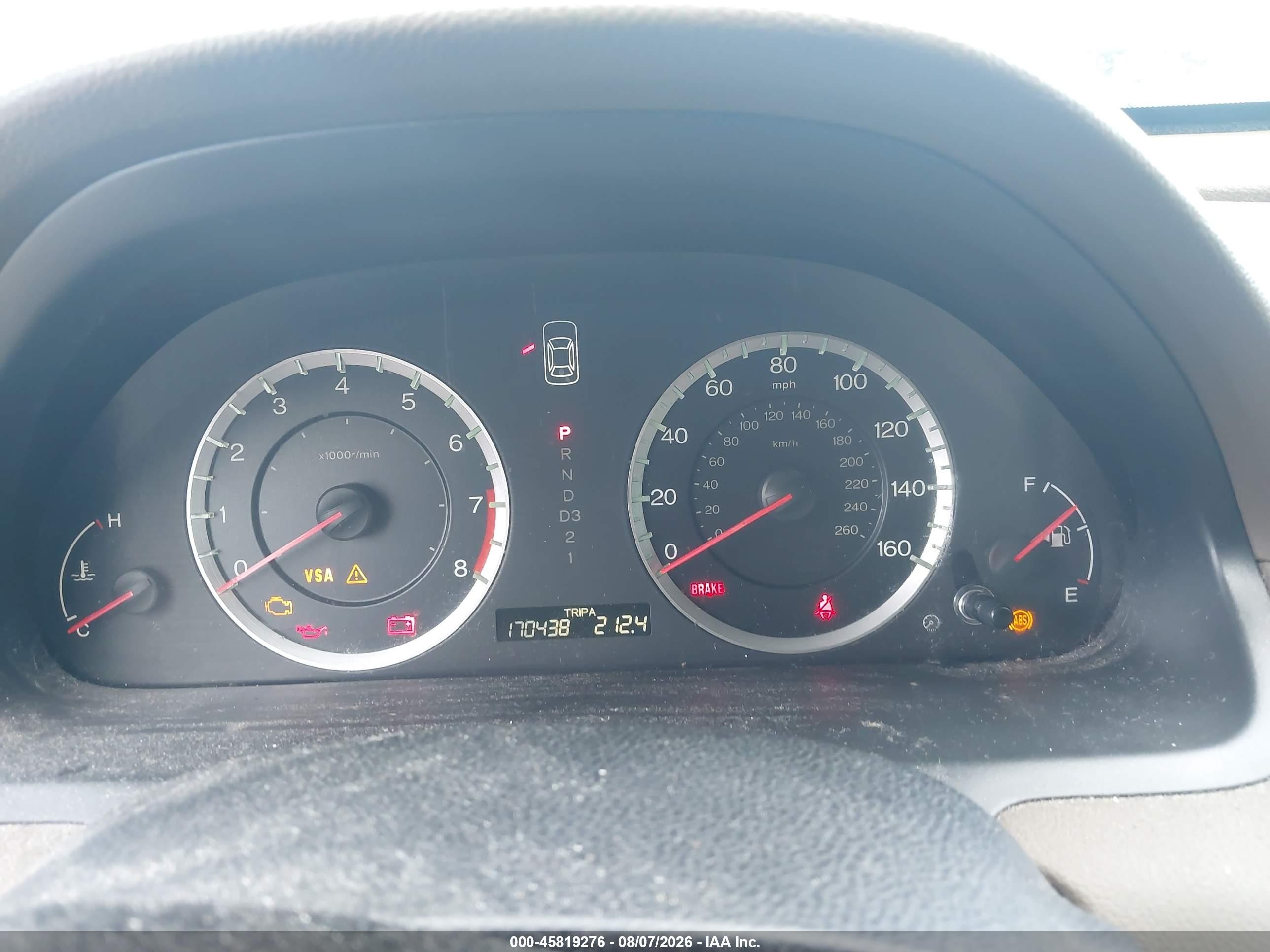 2010 Honda Accord 2.4 Lx-p Burgundy vin: 1HGCP2F42AA174227