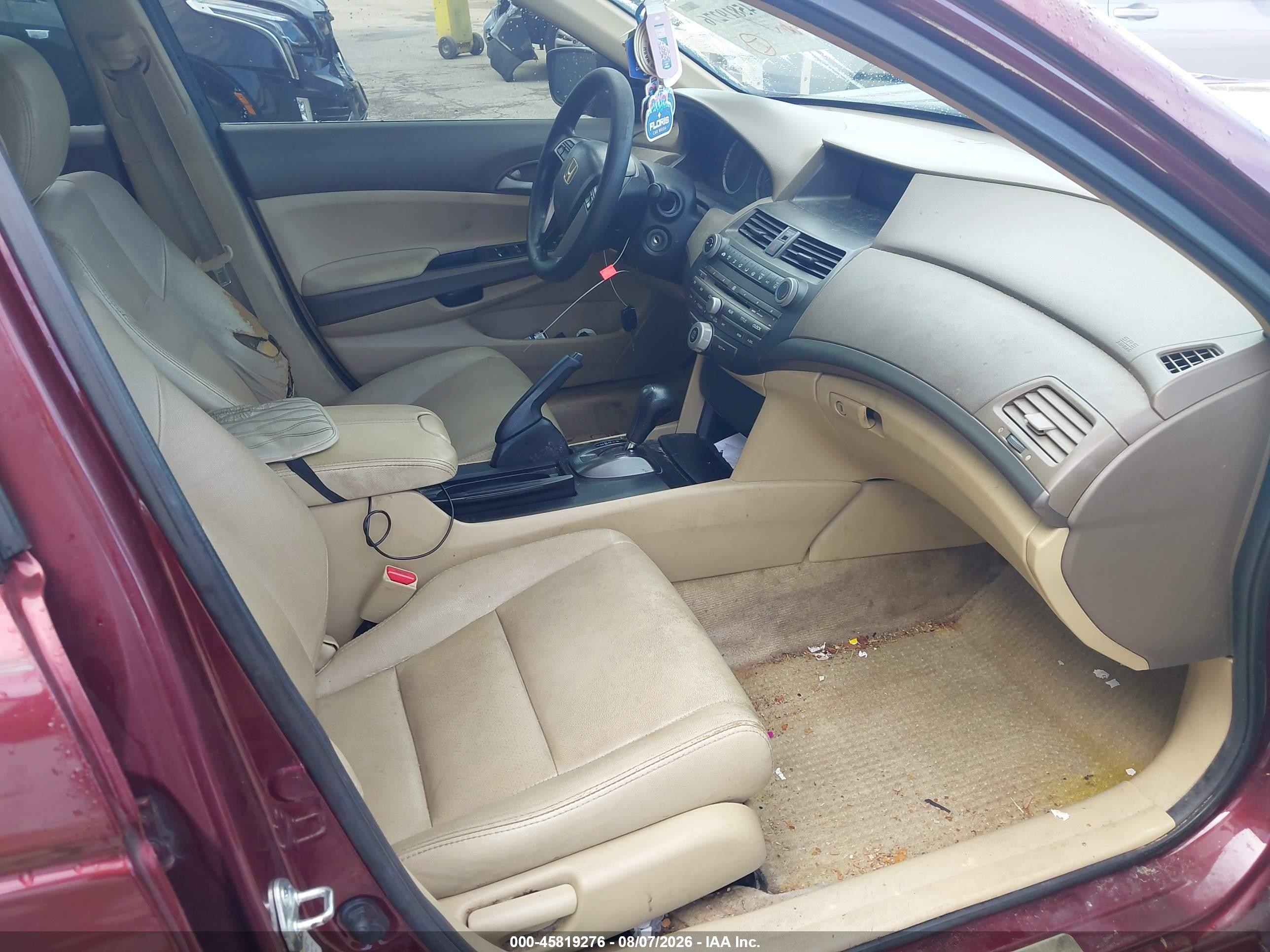 2010 Honda Accord 2.4 Lx-p Burgundy vin: 1HGCP2F42AA174227