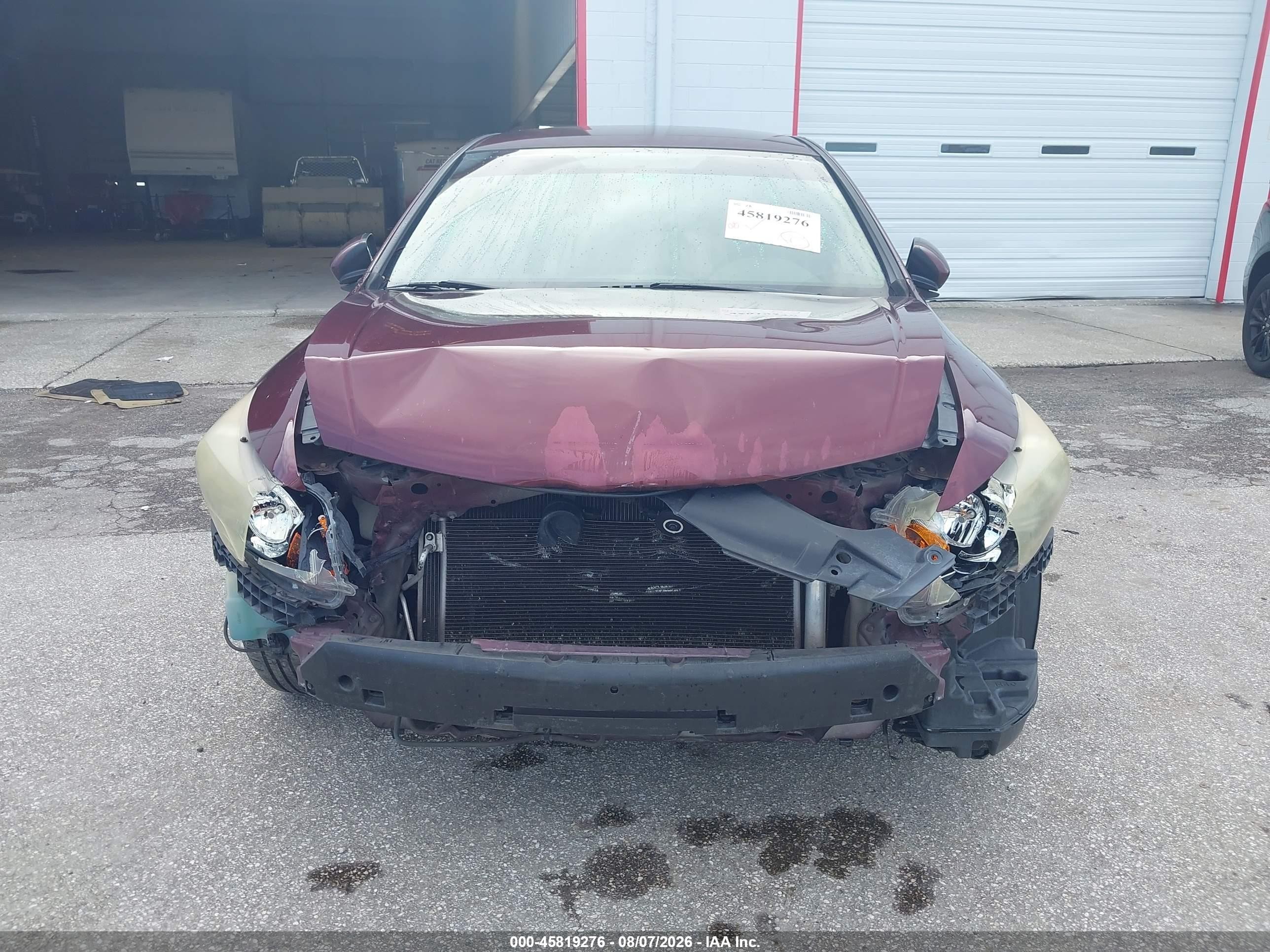 2010 Honda Accord 2.4 Lx-p Burgundy vin: 1HGCP2F42AA174227