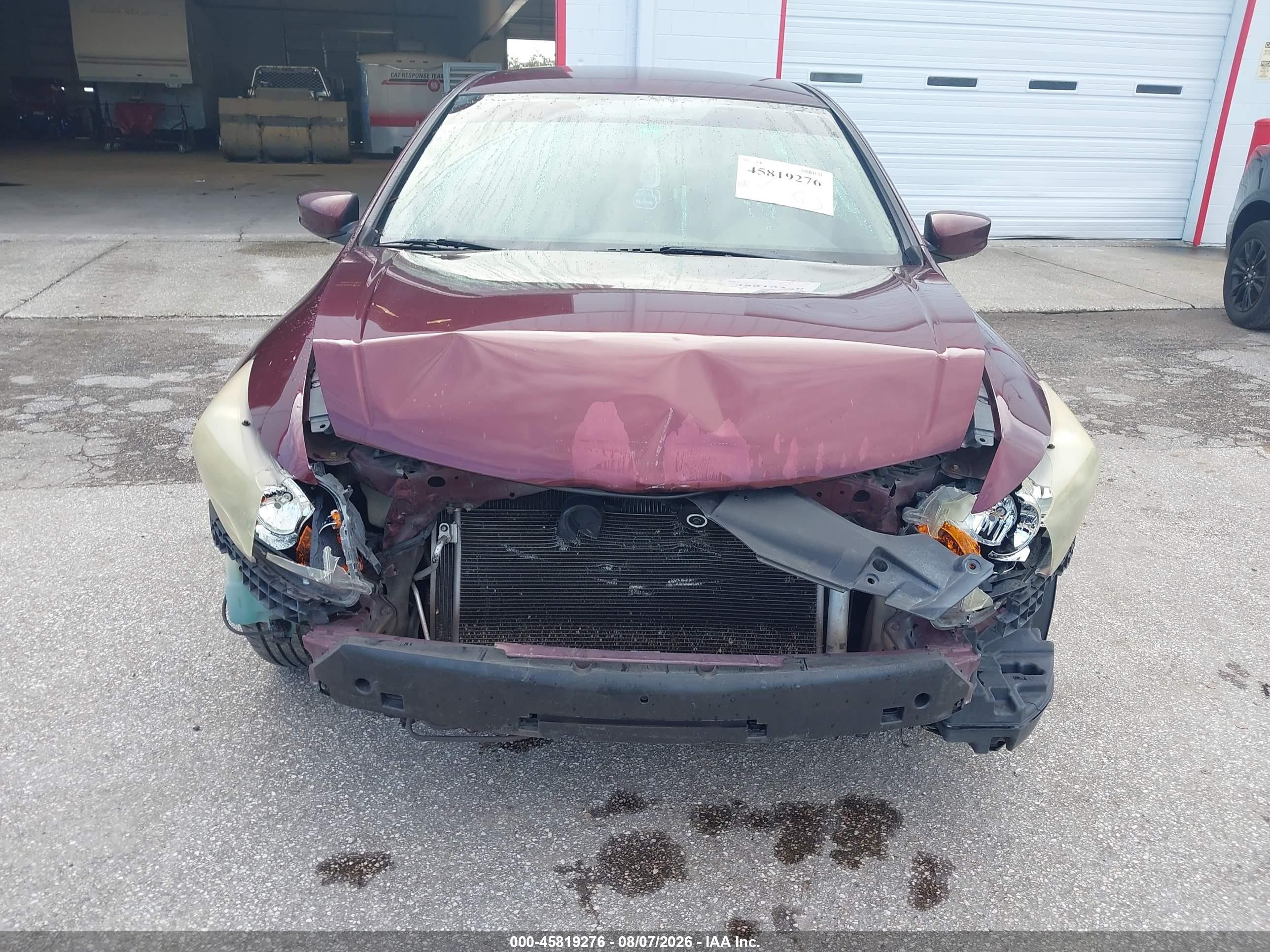 2010 Honda Accord 2.4 Lx-p Burgundy vin: 1HGCP2F42AA174227