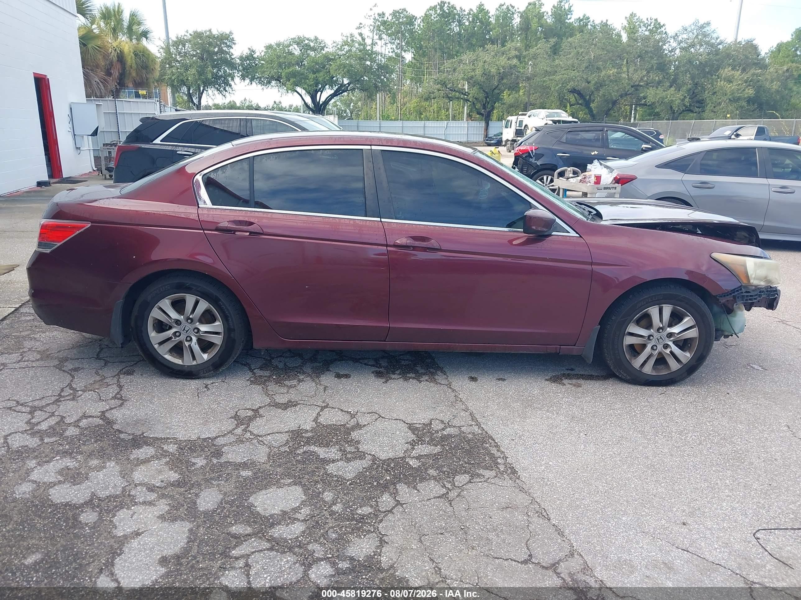 2010 Honda Accord 2.4 Lx-p Burgundy vin: 1HGCP2F42AA174227