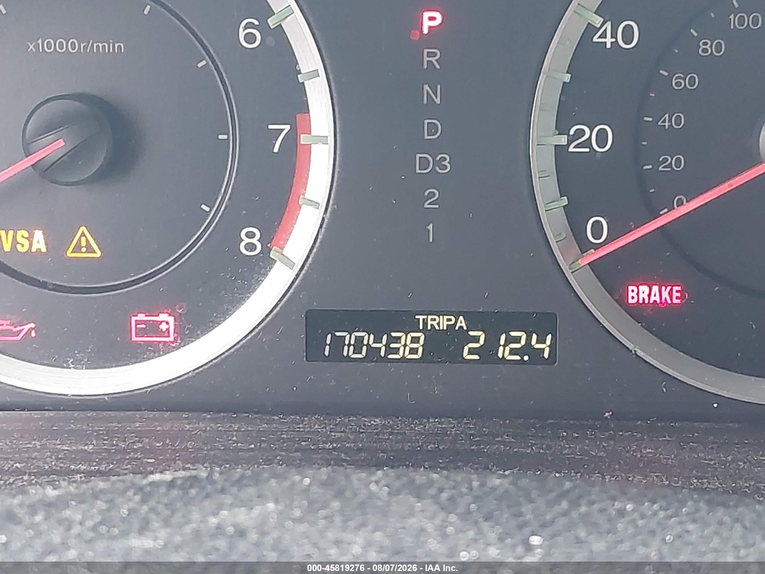 2010 Honda Accord 2.4 Lx-p Burgundy vin: 1HGCP2F42AA174227