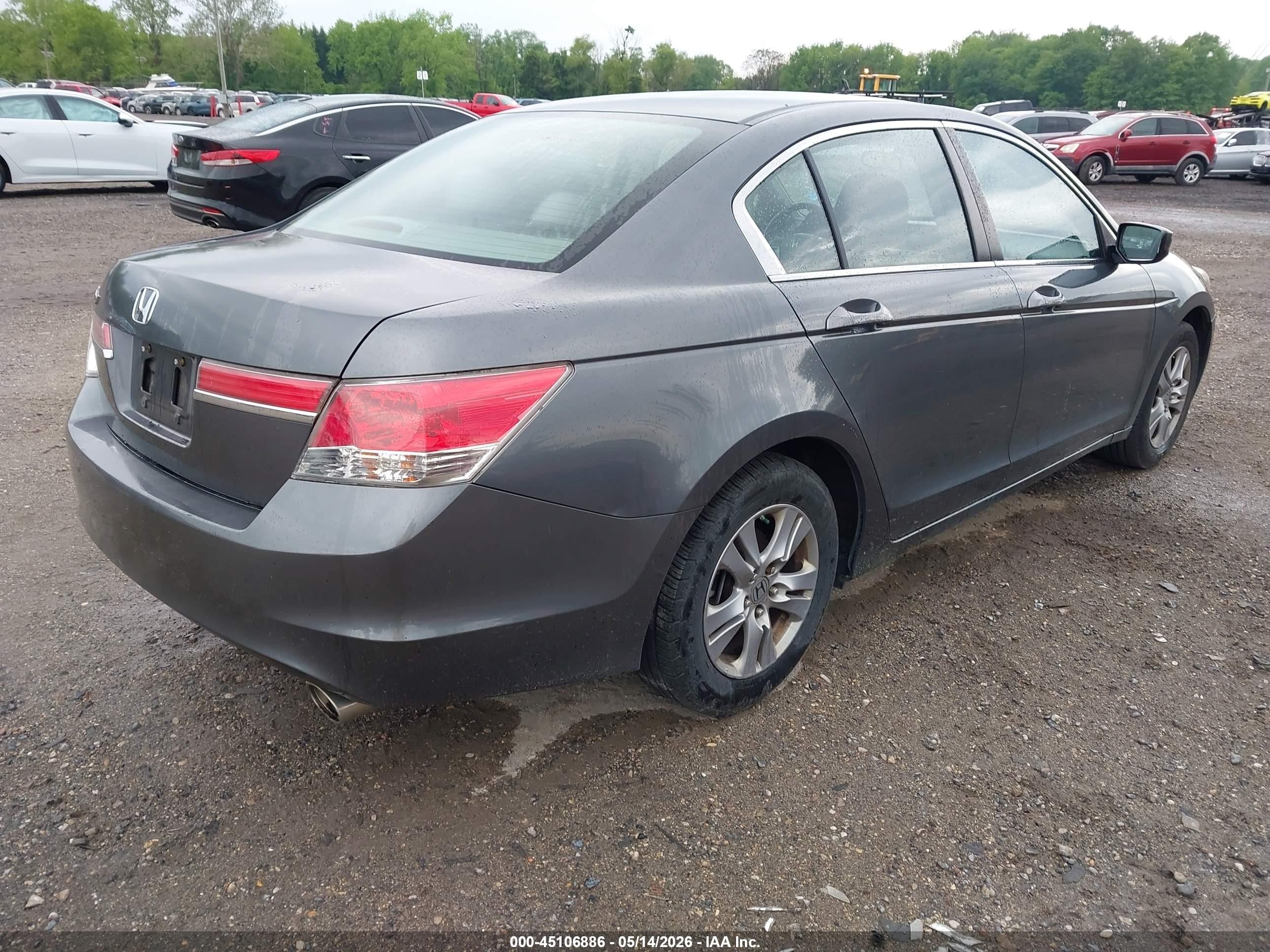 2012 Honda Accord 2.4 Lx-p Gray vin: 1HGCP2F42CA005523
