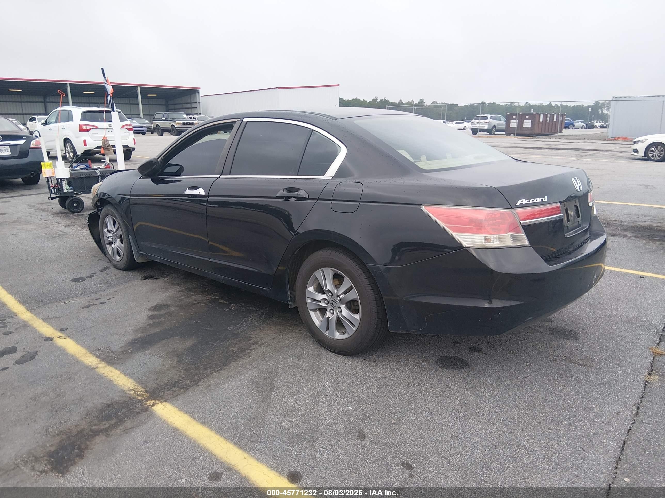 2012 Honda Accord 2.4 Lx-p Black vin: 1HGCP2F42CA027313