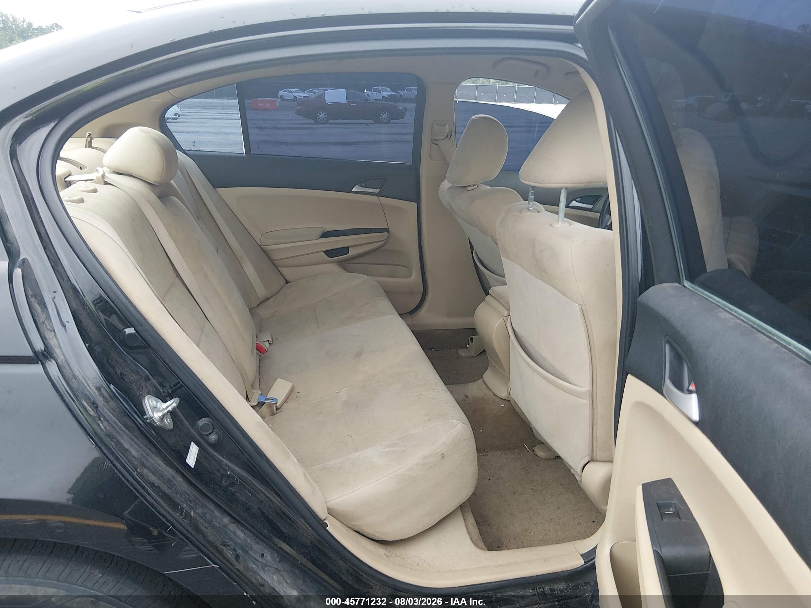 2012 Honda Accord 2.4 Lx-p Black vin: 1HGCP2F42CA027313