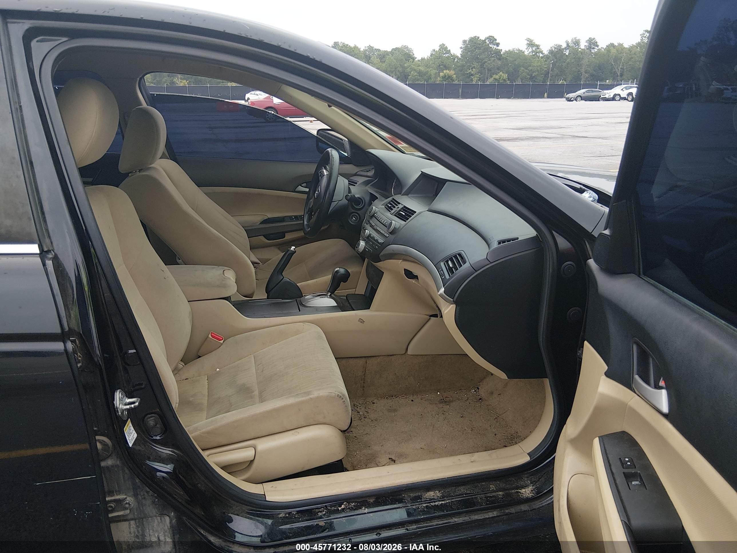 2012 Honda Accord 2.4 Lx-p Black vin: 1HGCP2F42CA027313