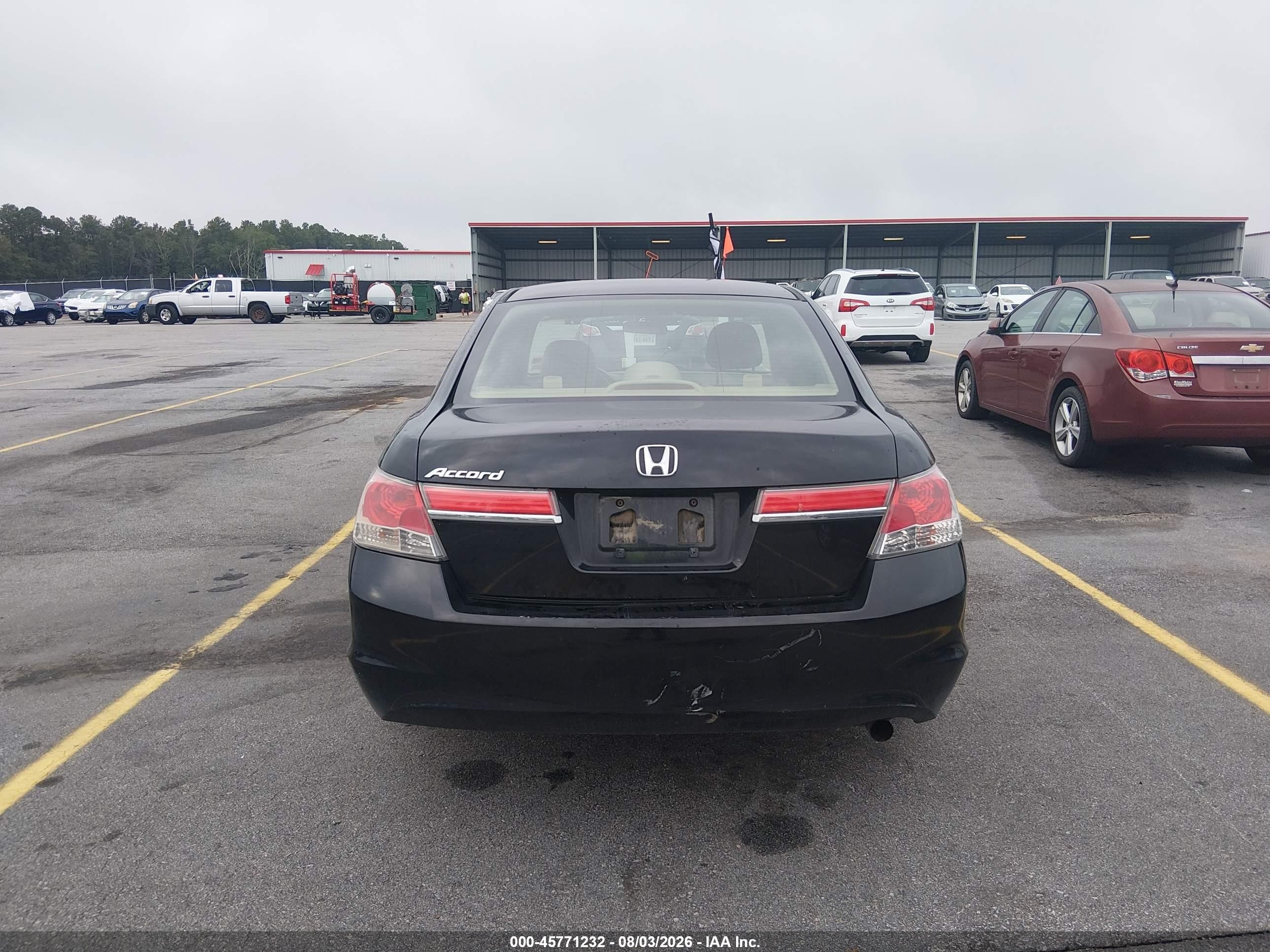 2012 Honda Accord 2.4 Lx-p Black vin: 1HGCP2F42CA027313