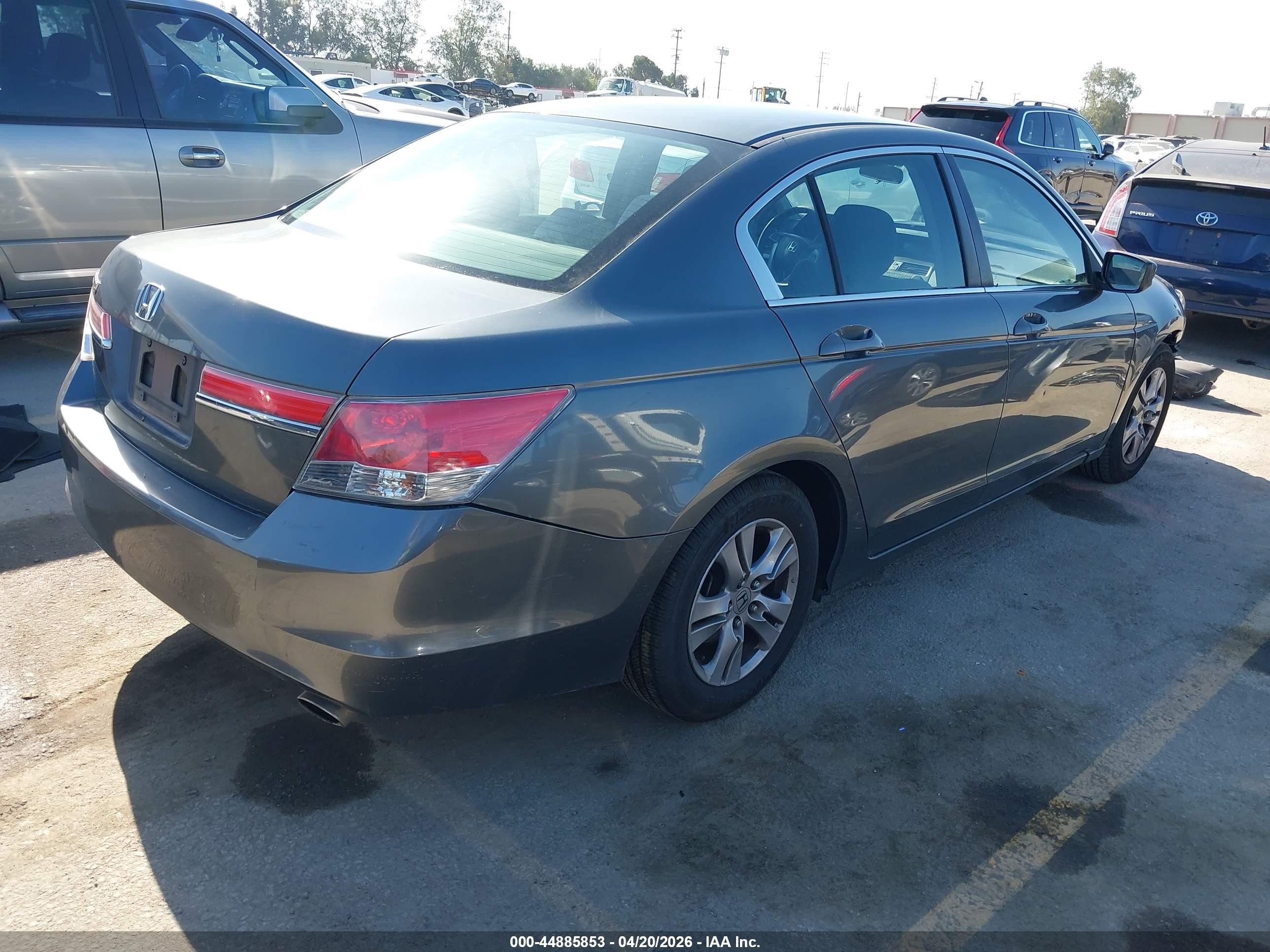2012 Honda Accord 2.4 Lx-p Gray vin: 1HGCP2F42CA057699