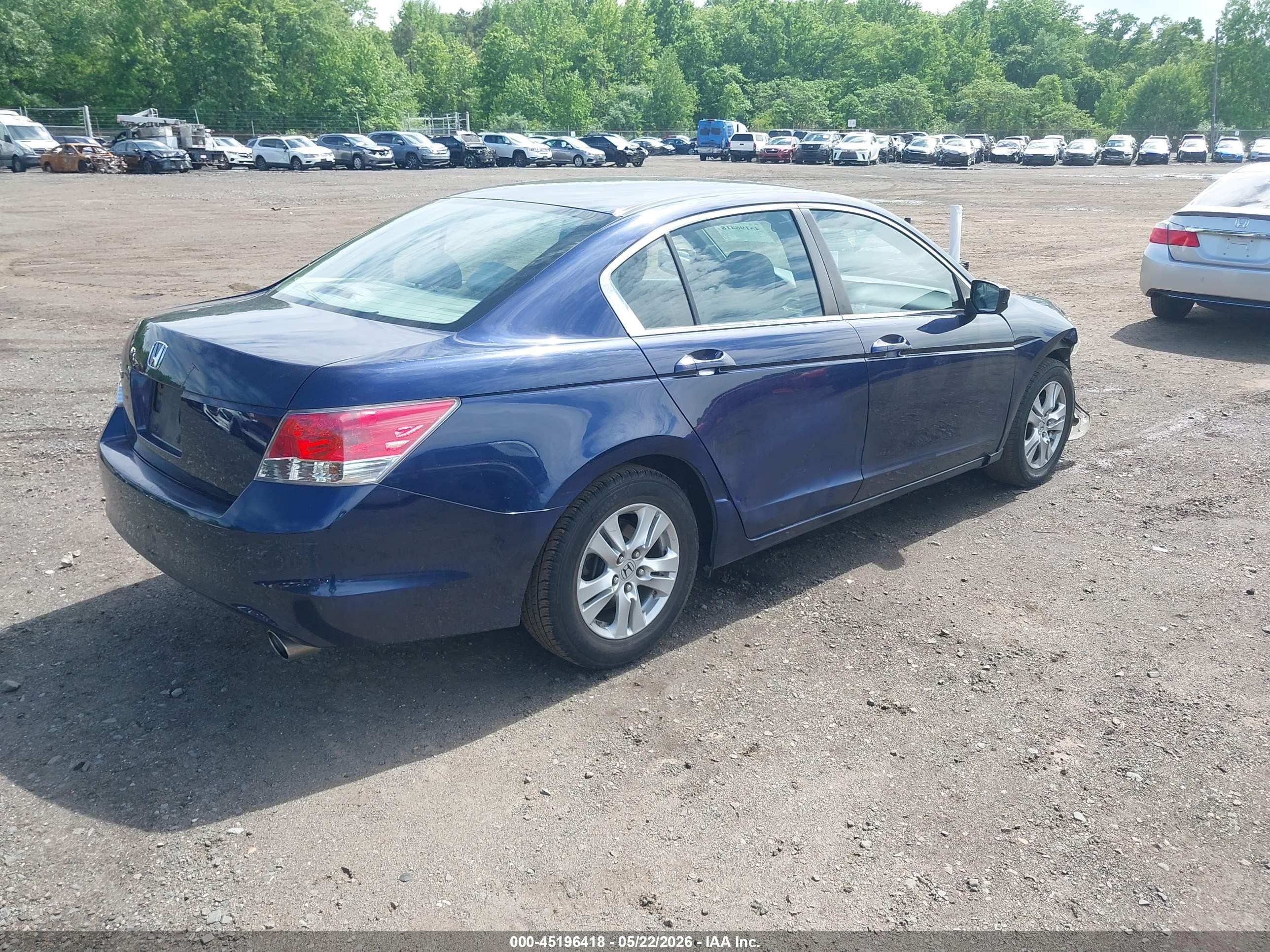 2010 Honda Accord 2.4 Lx-p Blue vin: 1HGCP2F43AA005673