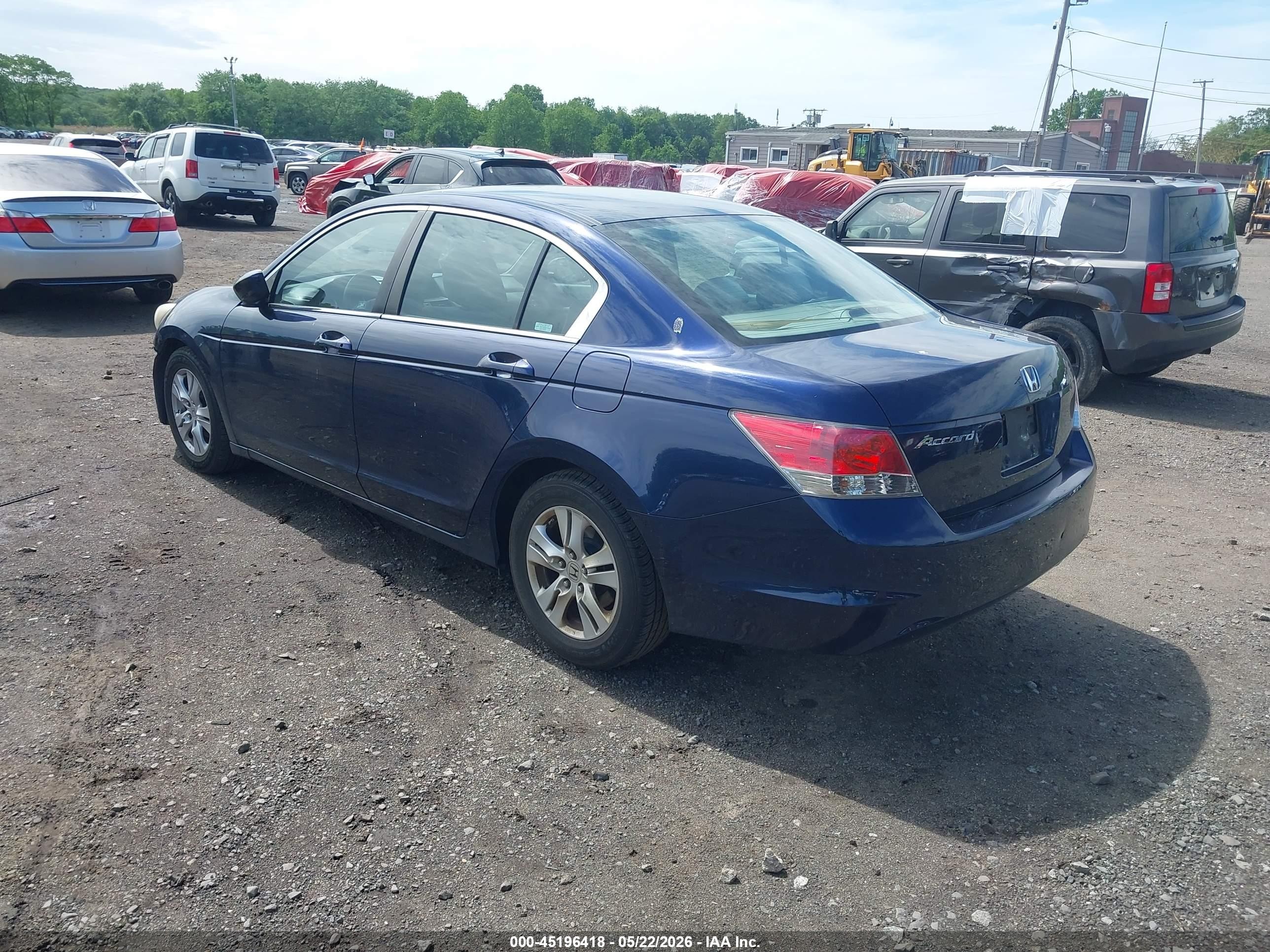 2010 Honda Accord 2.4 Lx-p Blue vin: 1HGCP2F43AA005673