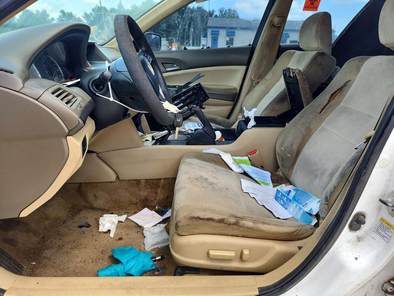 2010 Honda Accord Lxp White vin: 1HGCP2F43AA029018
