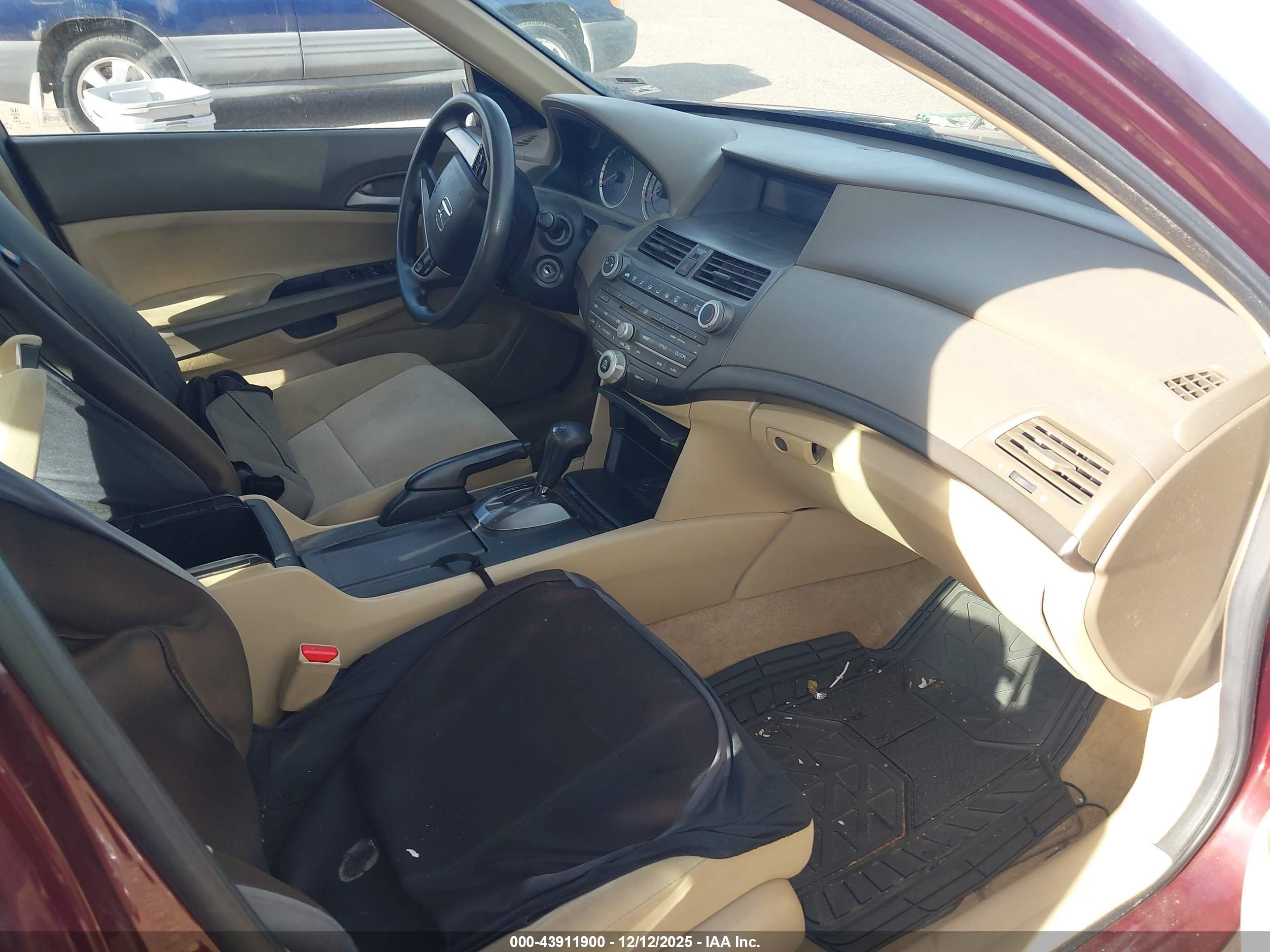 2010 Honda Accord 2.4 Lx-p Maroon vin: 1HGCP2F43AA089087